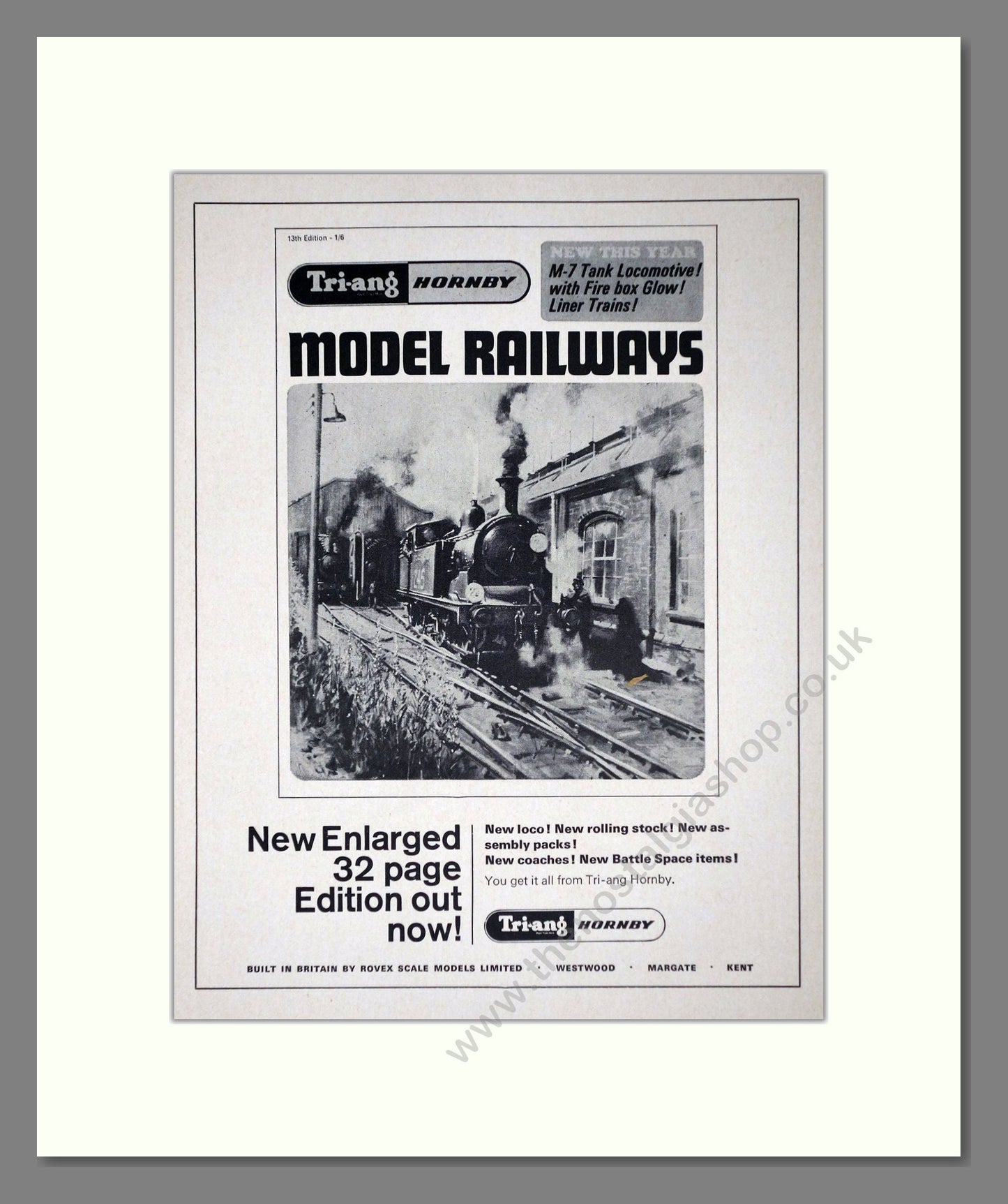 Tri-ang - Model Railways. Vintage Advert 1967 (ref AD65900)