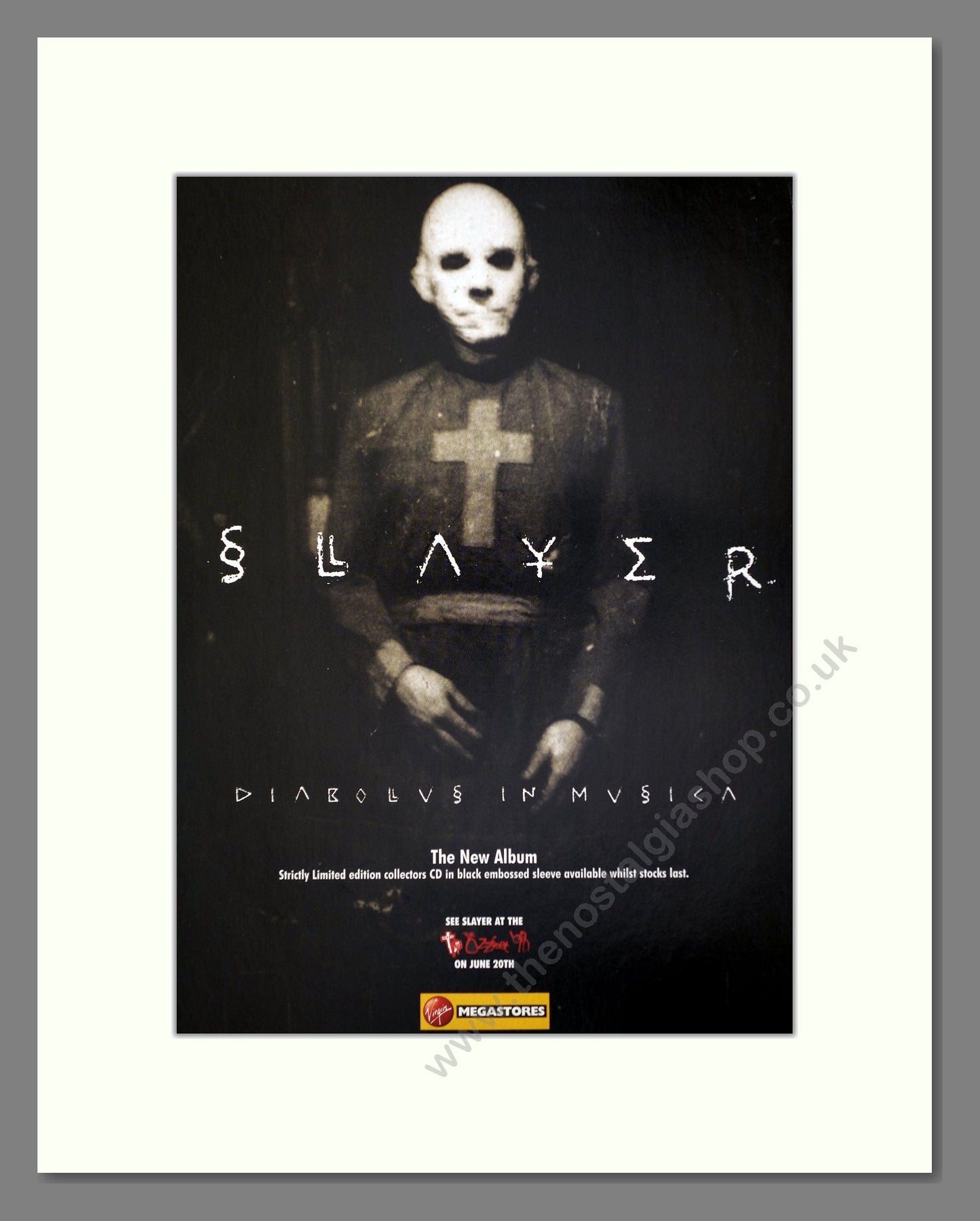 Slayer - Diabolus In Musica. Vintage Advert 1998 (ref AD66386)