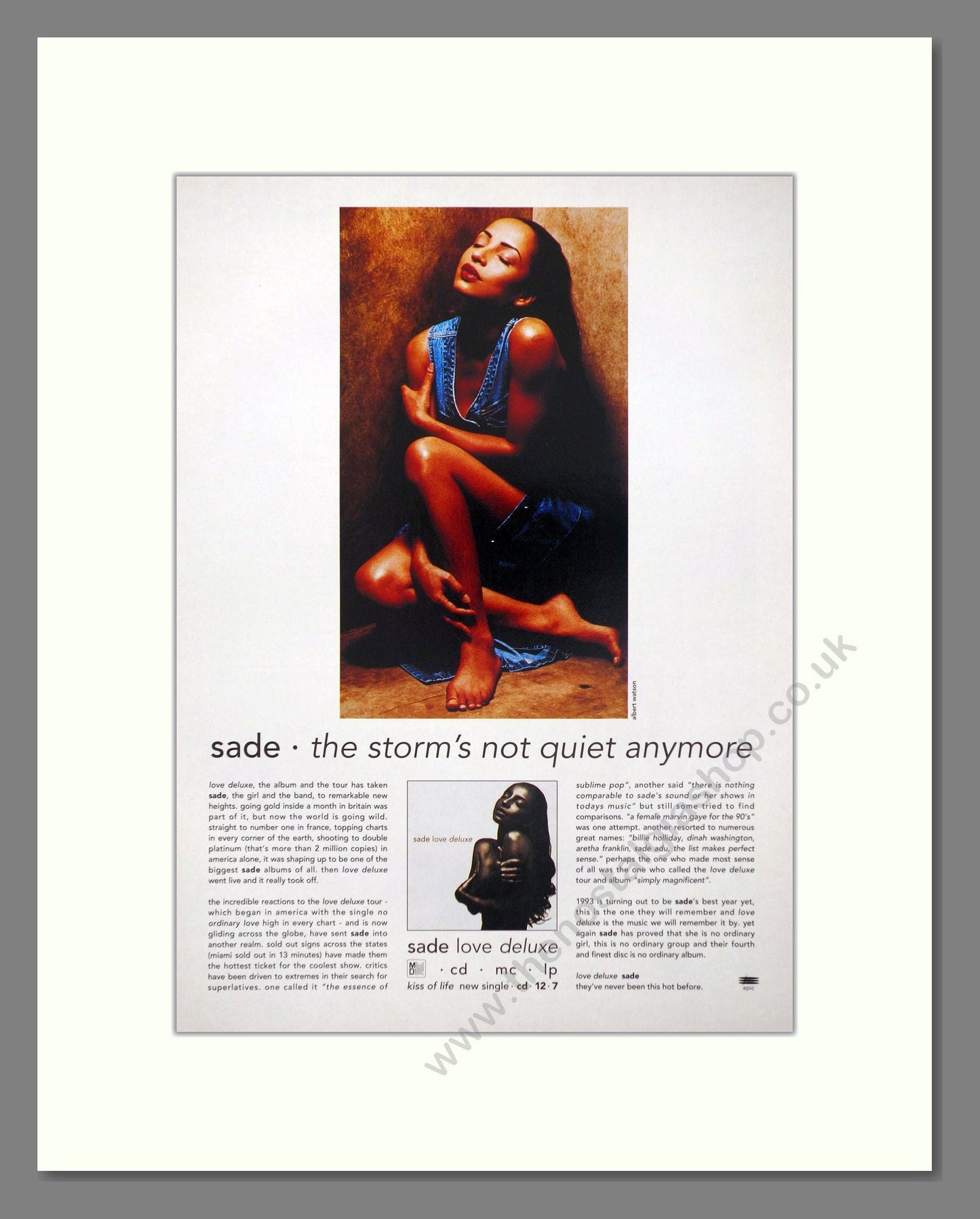 Sade - Love Deluxe. Vintage Advert 1992 (ref AD66388)