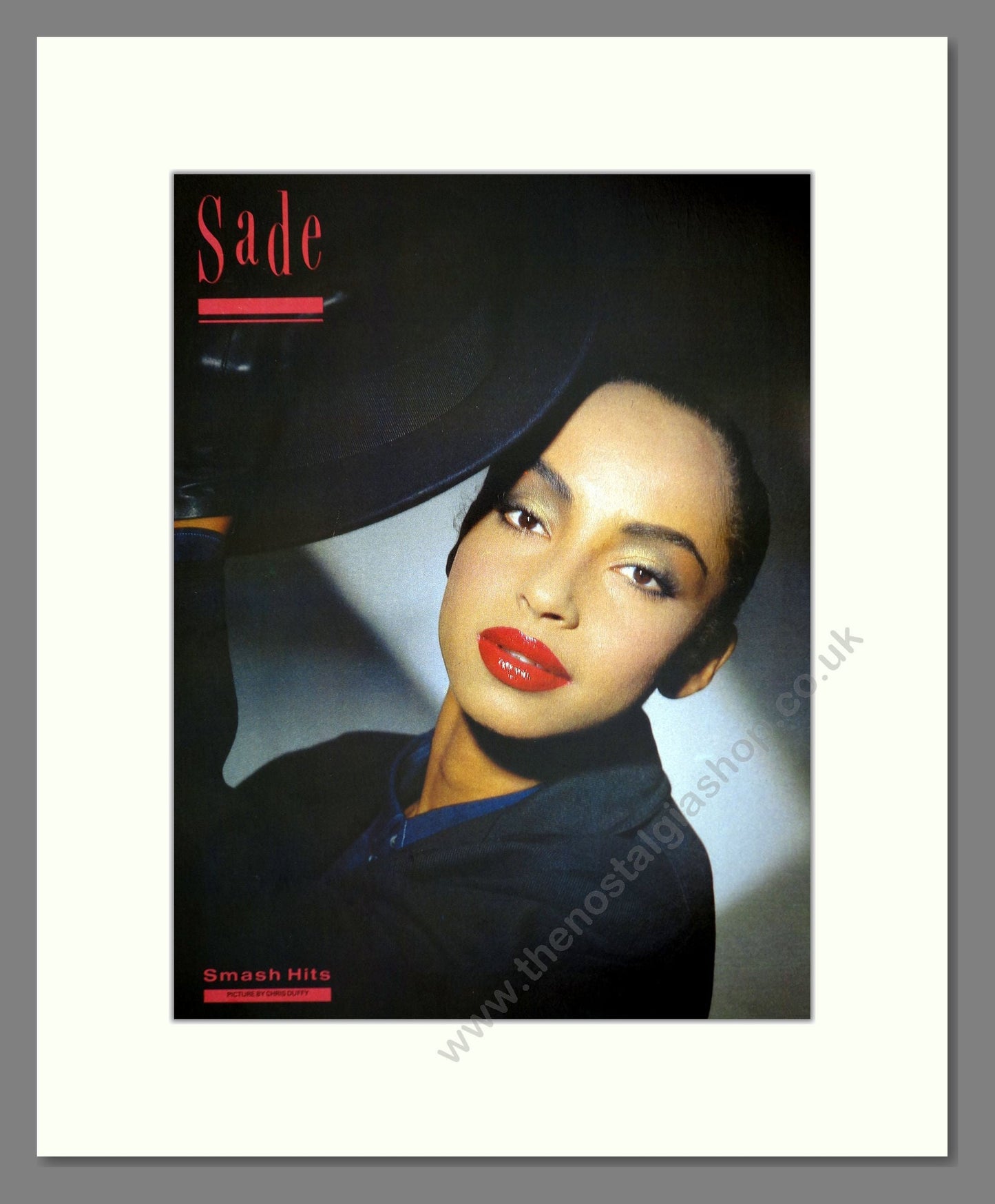 Sade - Smash Hits Picture. Vintage Advert 1984 (ref AD66389)