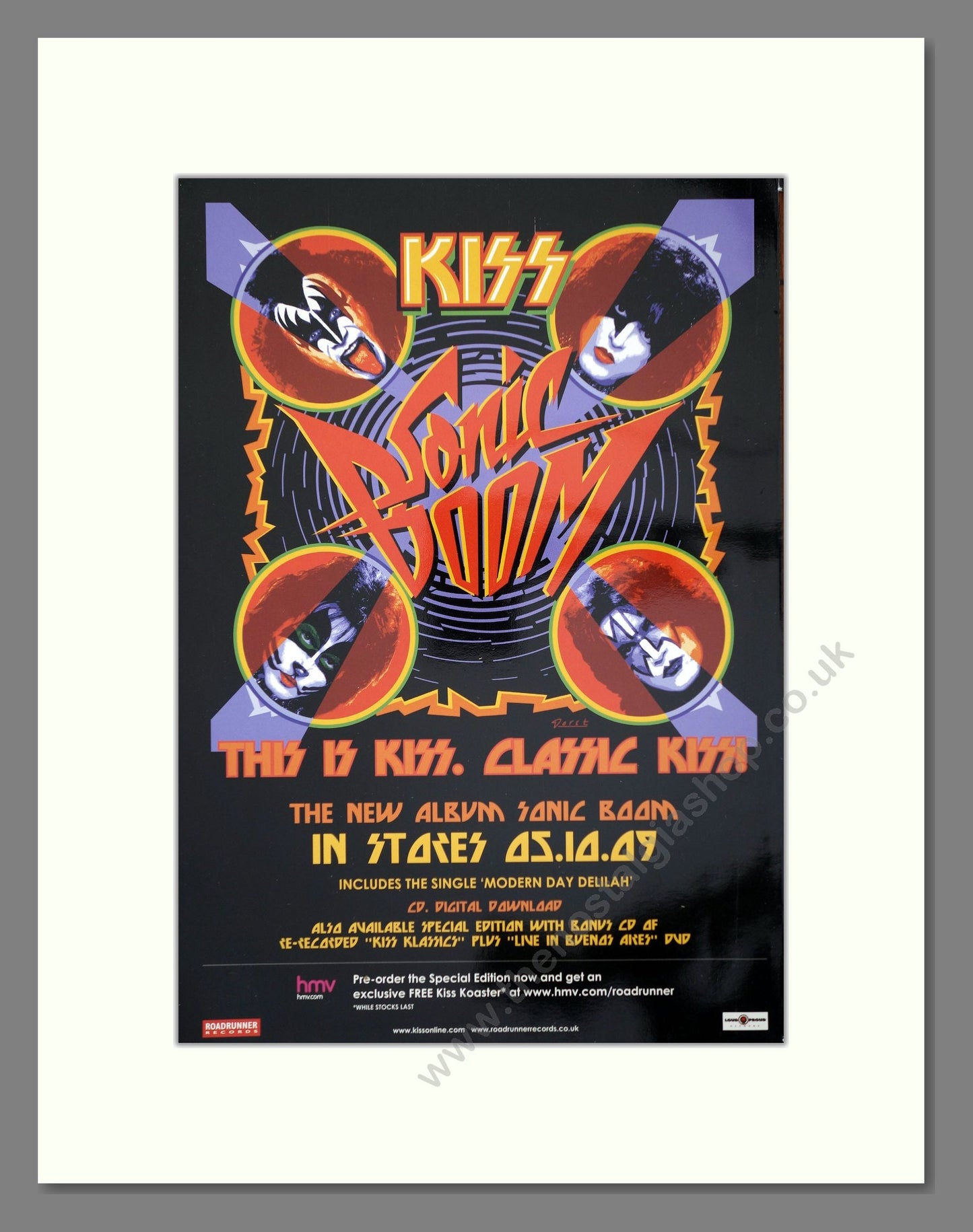 Kiss - Sonic Boom. Vintage Advert 2009 (ref AD66458)