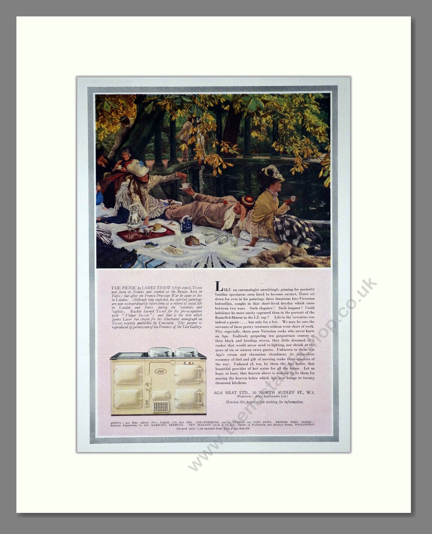 Aga - Cooker. Vintage Advert 1937 (ref AD66554)