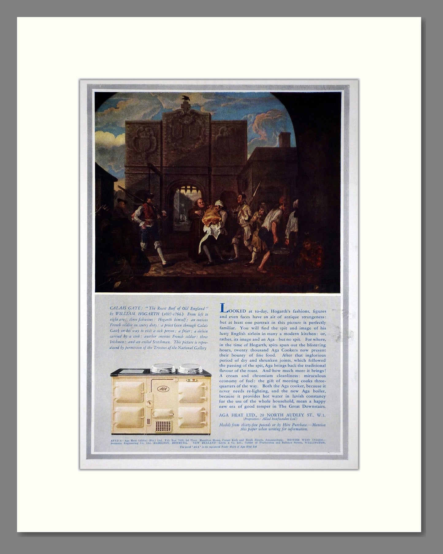 Aga - Cooker. Vintage Advert 1937 (ref AD66562)