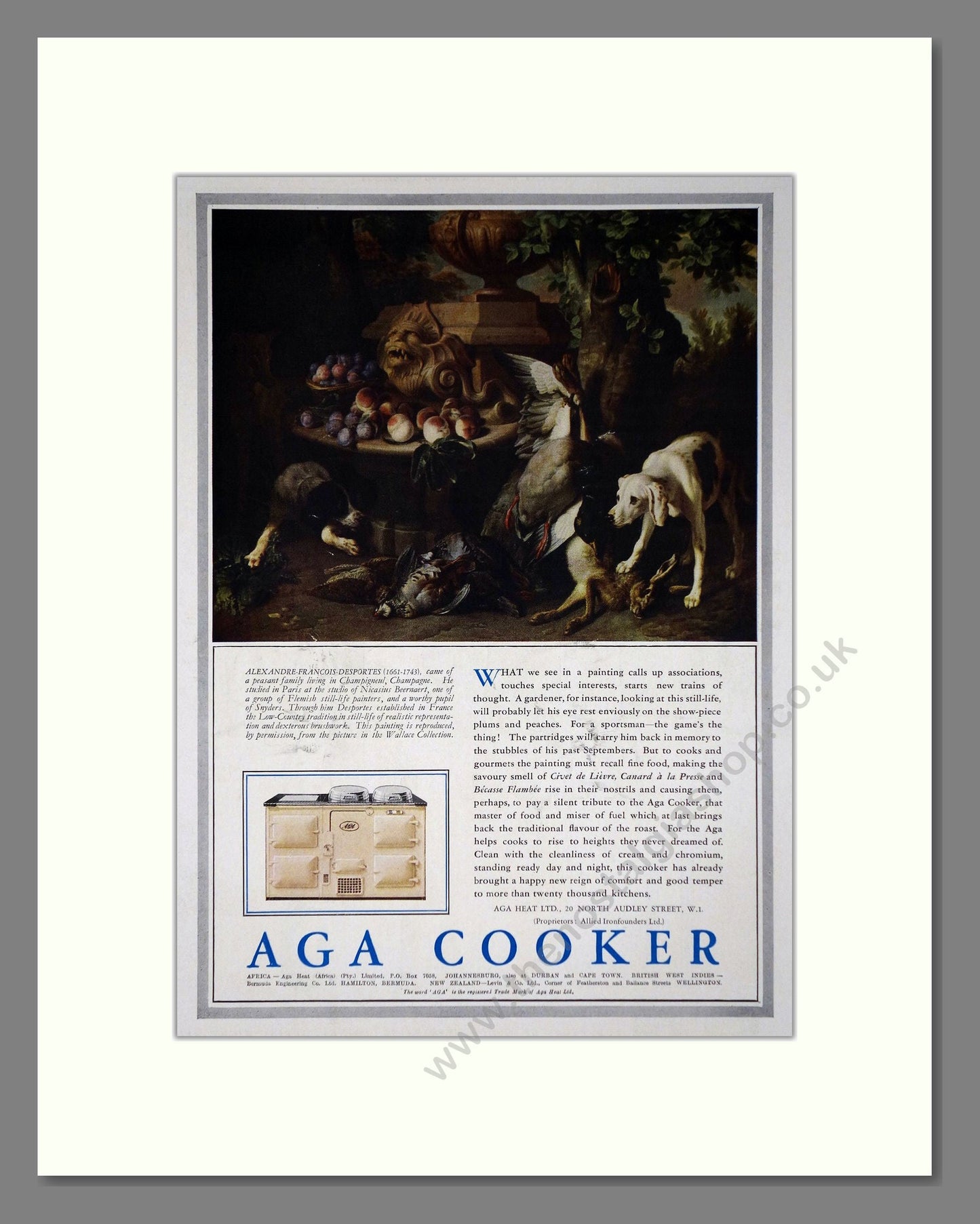 Aga - Cooker. Vintage Advert 1937 (ref AD66563)