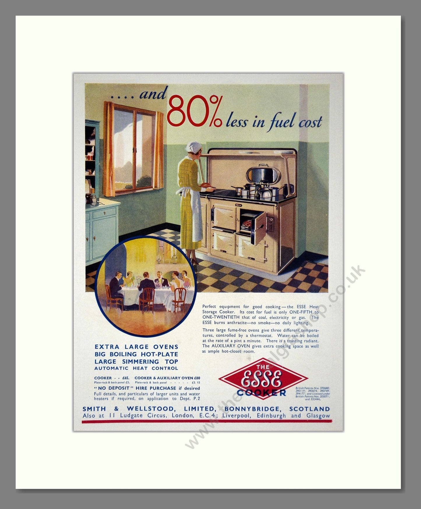 Esse - Heat Storage Cooker. Vintage Advert 1934 (ref AD66603)
