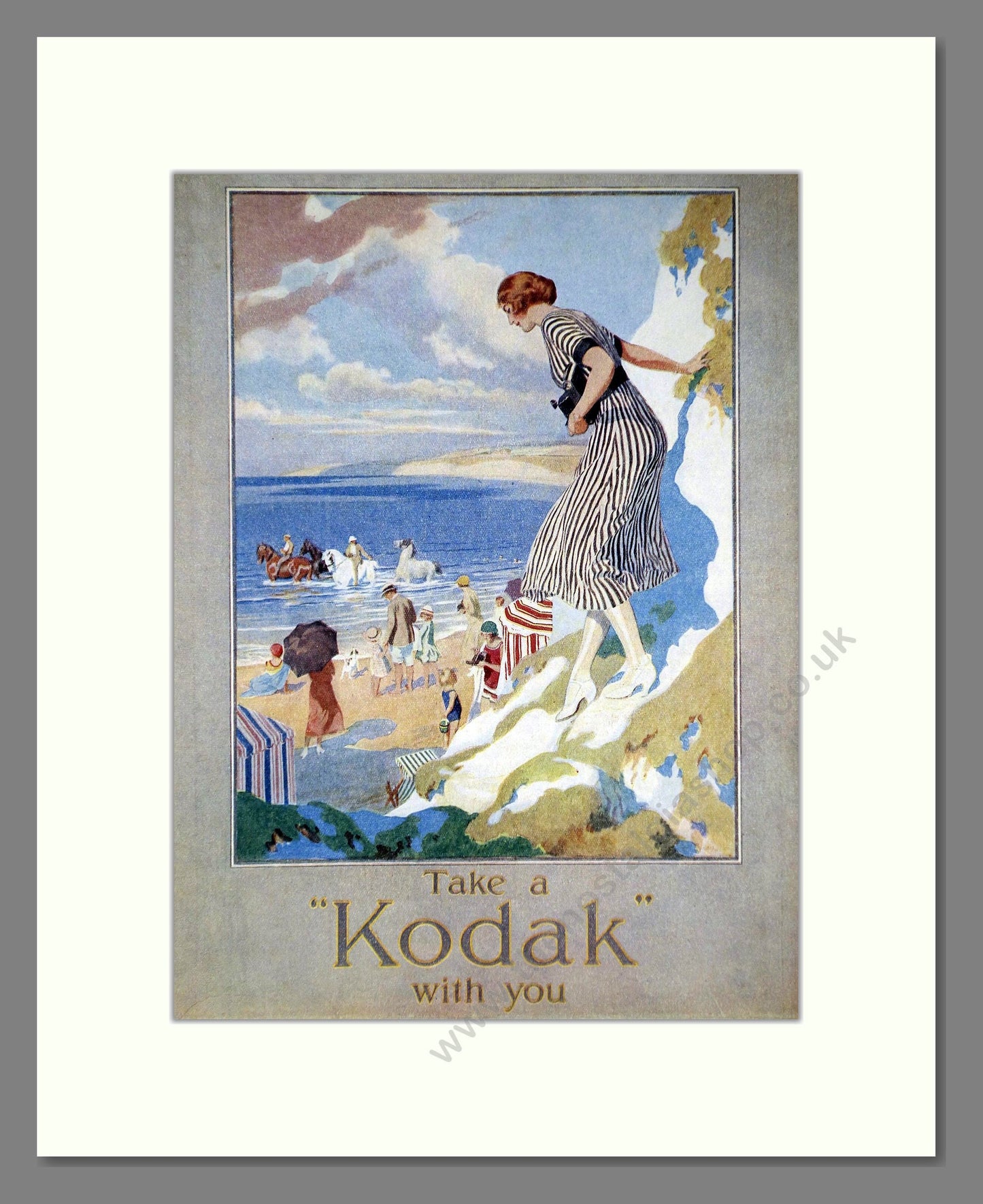 Kodak - Take A Kodak With You. Vintage Advert 1924 (ref AD66748)