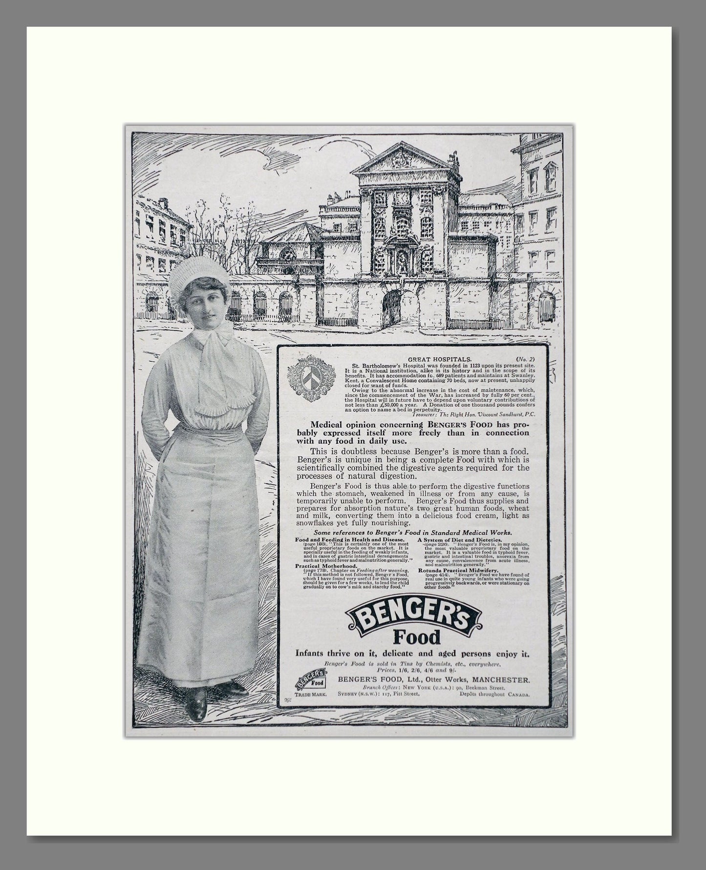 Benger's - Food. Vintage Advert 1920 (ref AD66903)