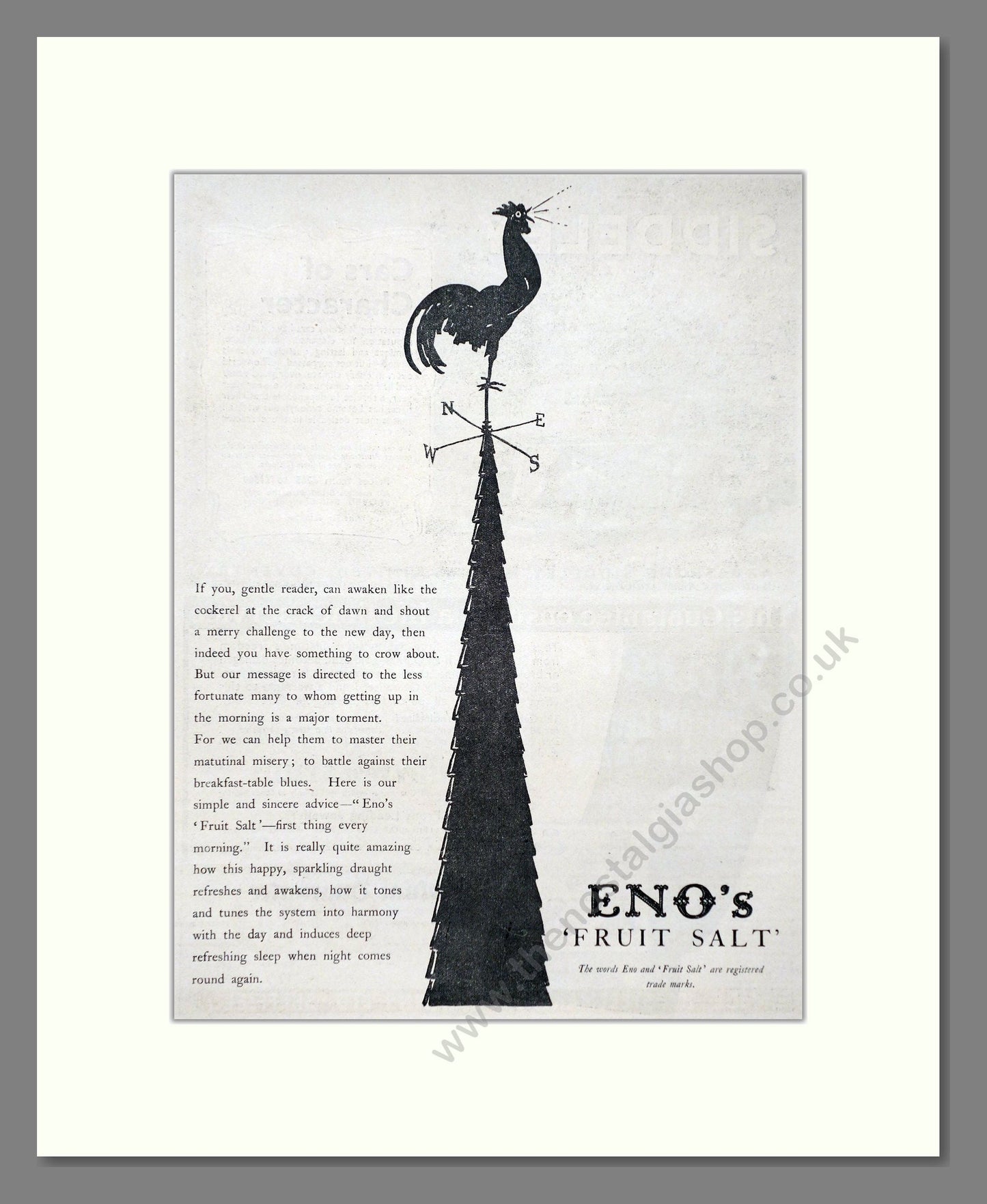 Eno's - Fruit Salt. Vintage Advert 1935 (ref AD66917)