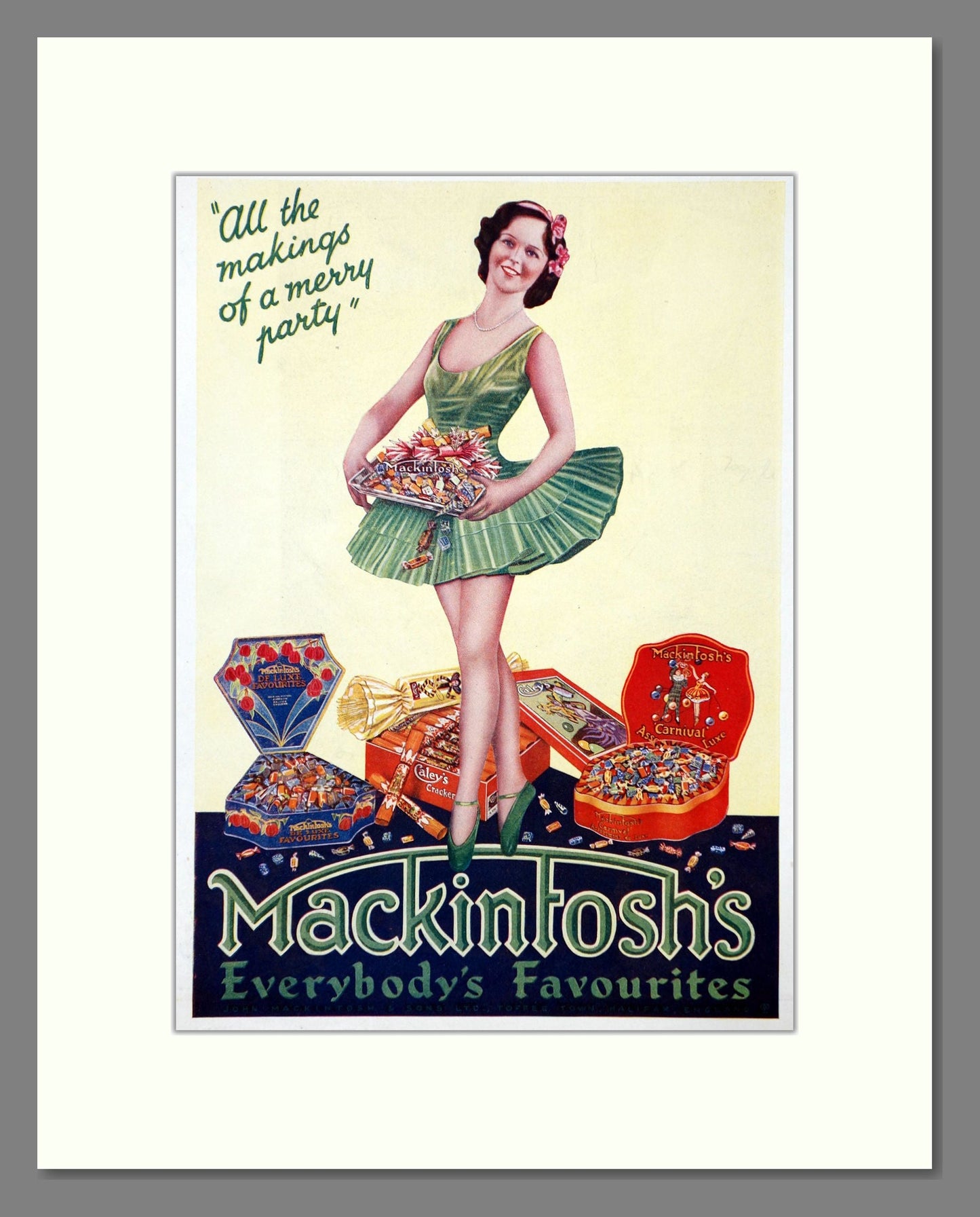 Mackintosh's - Everybody's Favourites. Vintage Advert 1933 (ref AD67012)