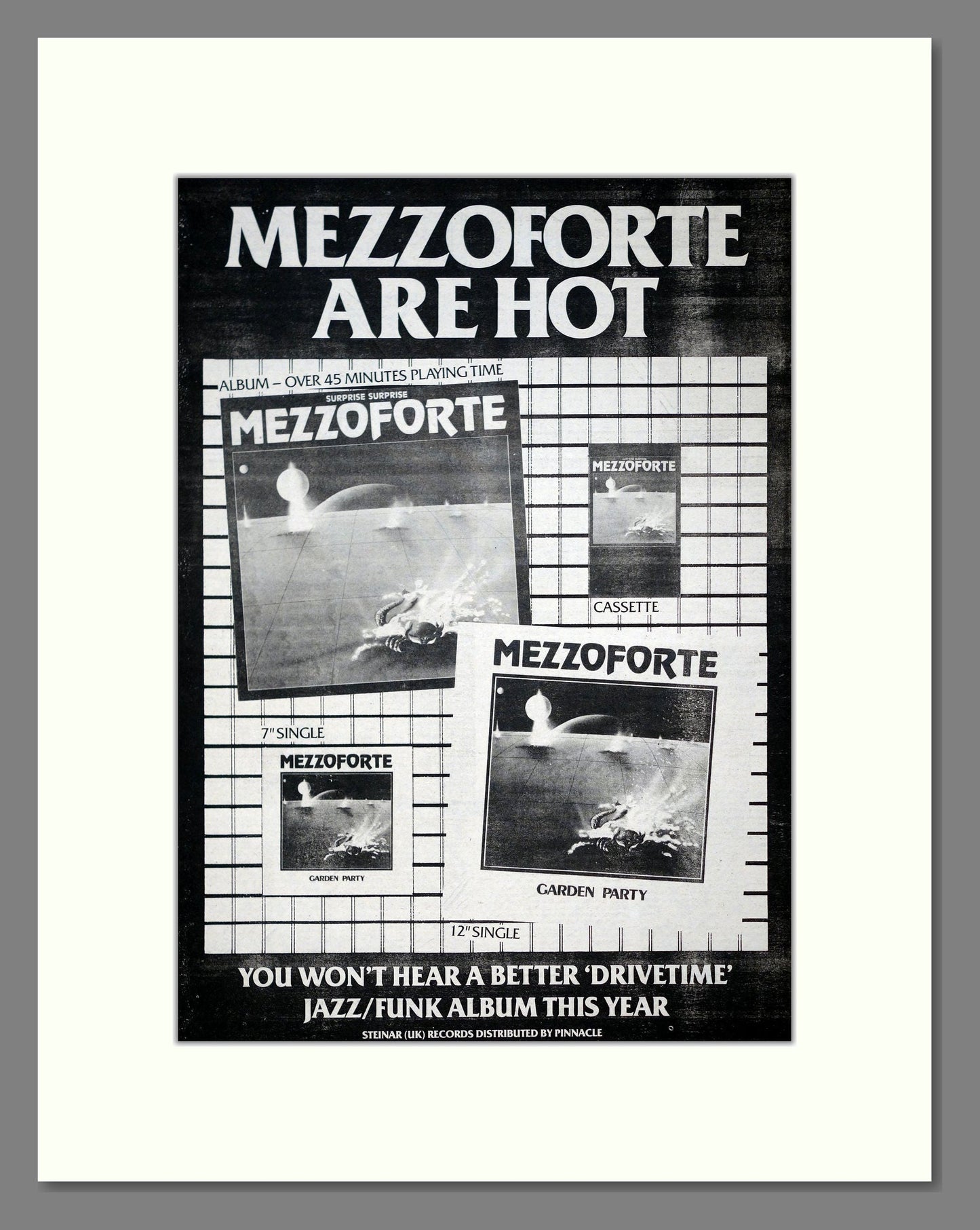 Mezzoforte - Garden Party. Vintage Advert 1983 (ref AD20941)