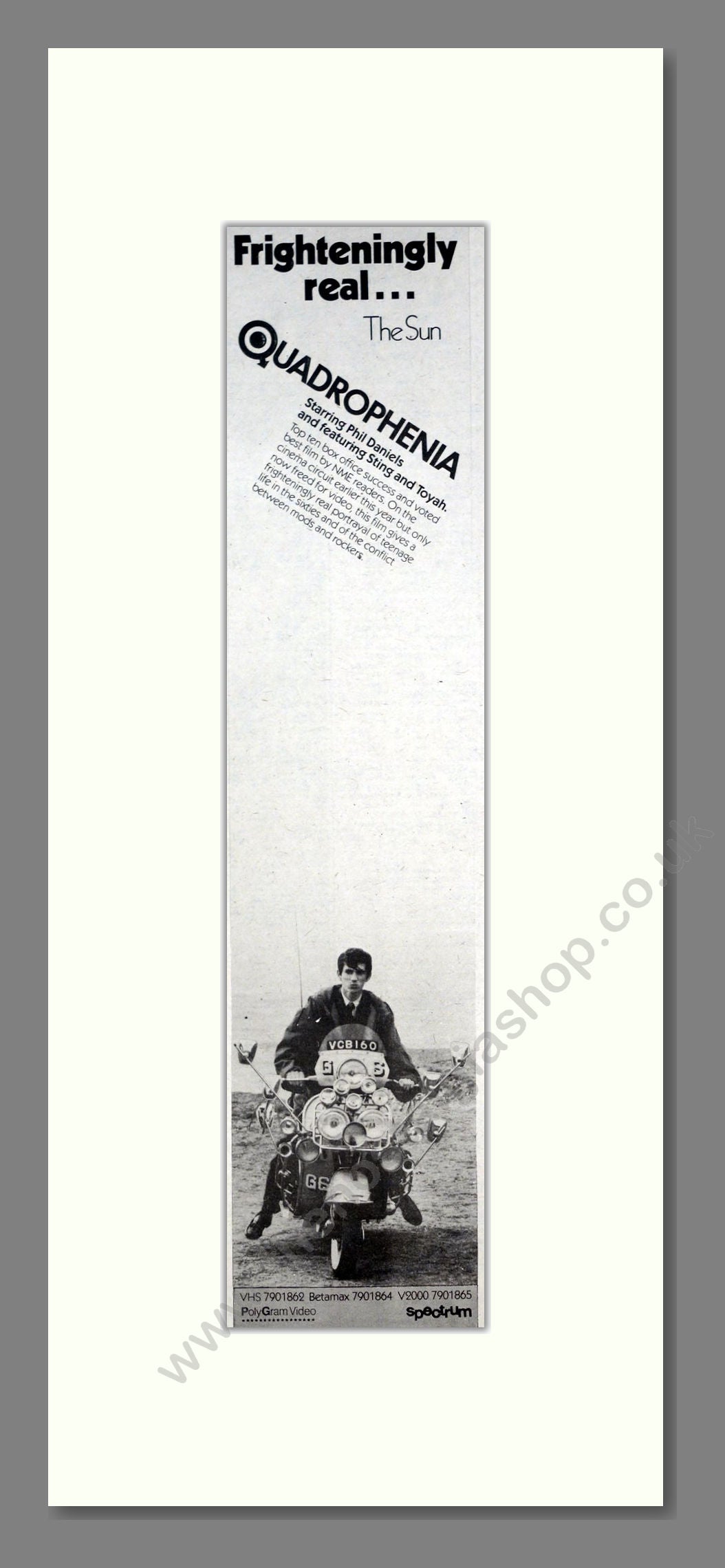 Who (The) - Quadrophenia. Vintage Advert 1981 (ref AD201595)