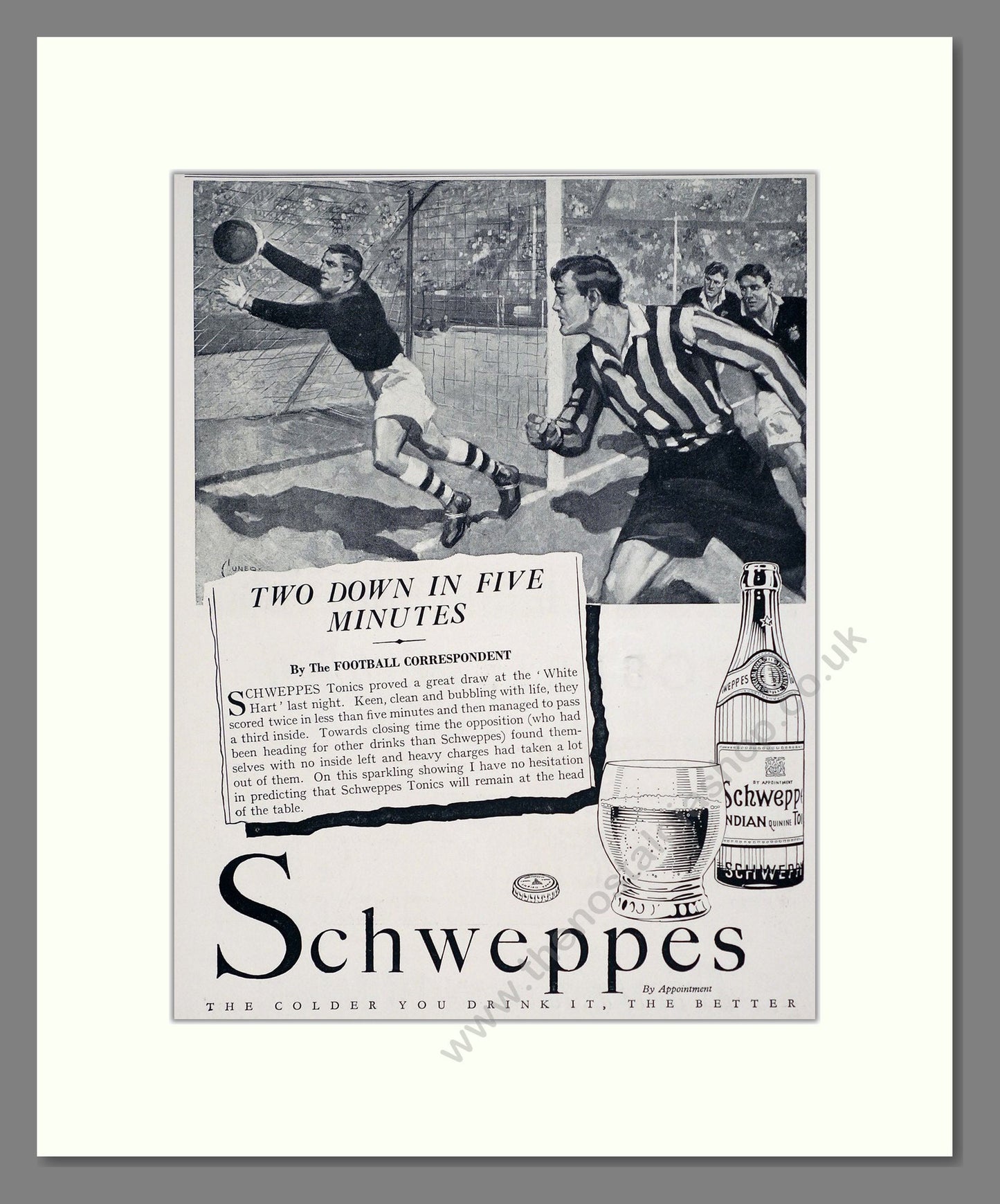 Schweppes - Indian Tonic Water. Vintage Advert 1936 (ref AD67041)