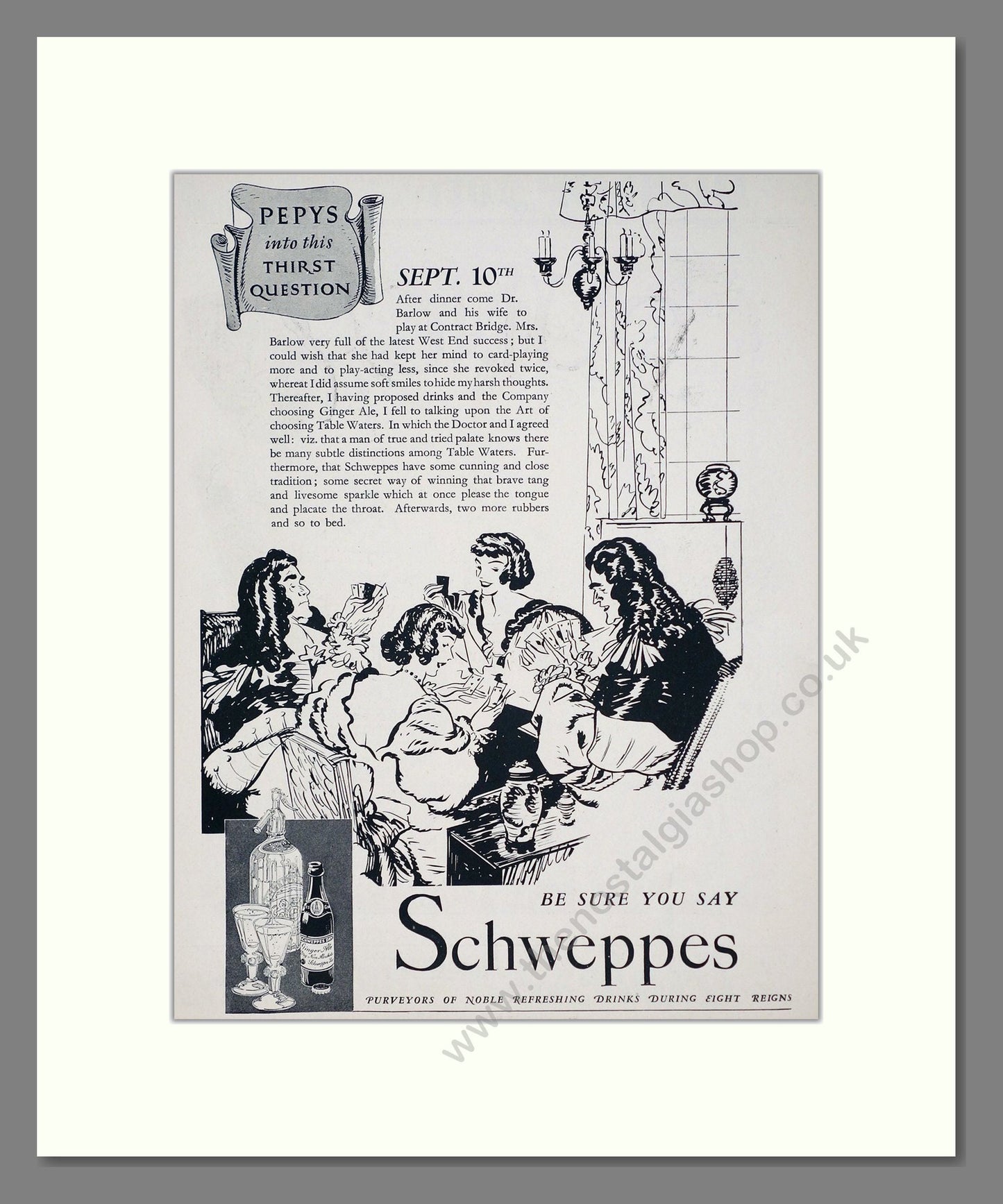 Schweppes - Ginger Ale. Vintage Advert 1937 (ref AD67047)
