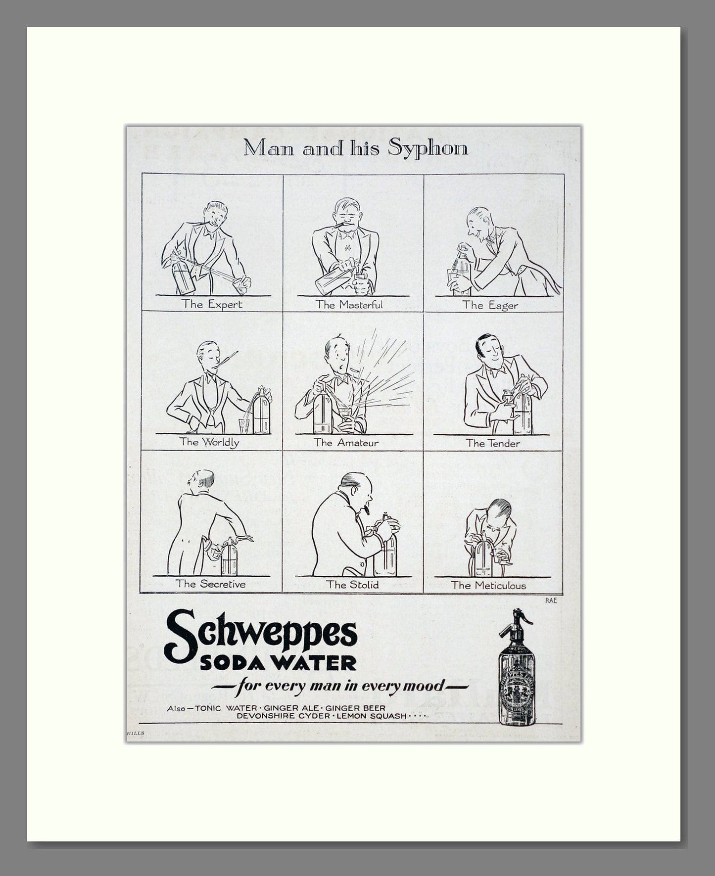 Schweppes - Soda Water. Vintage Advert 1927 (ref AD67063)