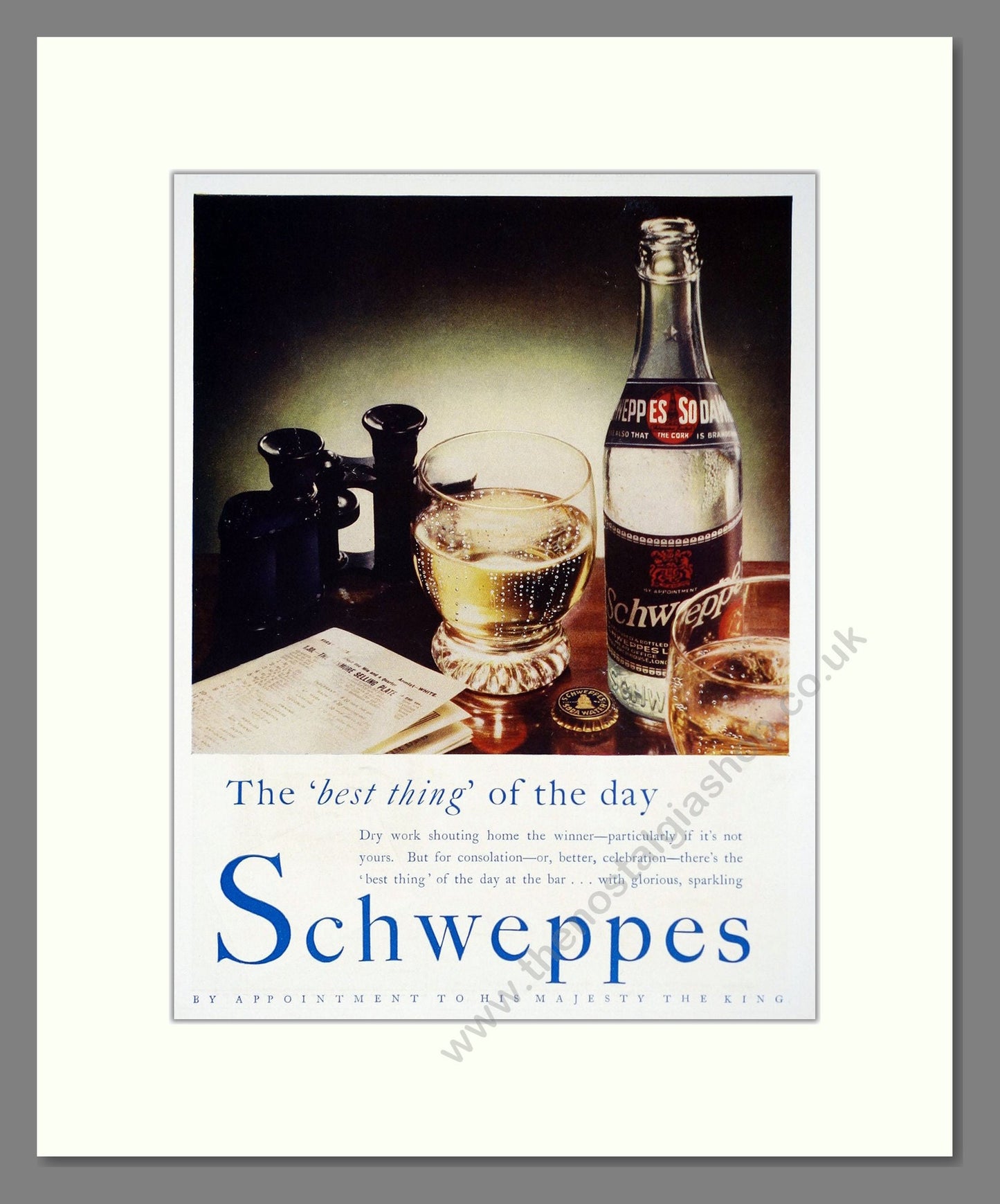 Schweppes - Soda Water. Vintage Advert 1934 (ref AD67065)