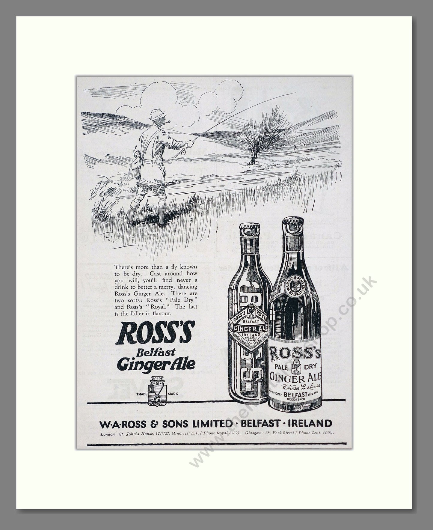 Ross's - Belfast Ginger Ale. Vintage Advert 1926 (ref AD67069)