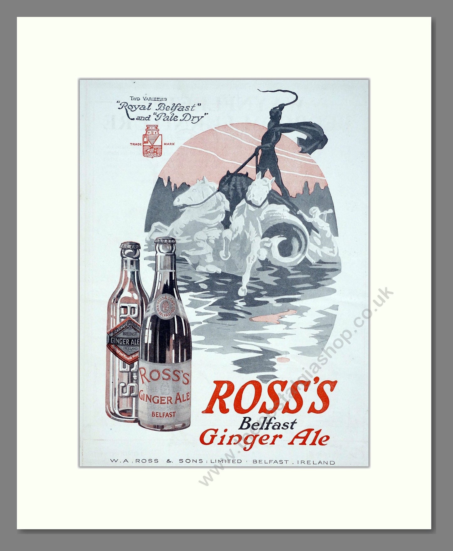 Ross's - Belfast Ginger Ale. Vintage Advert 1920 (ref AD67096)