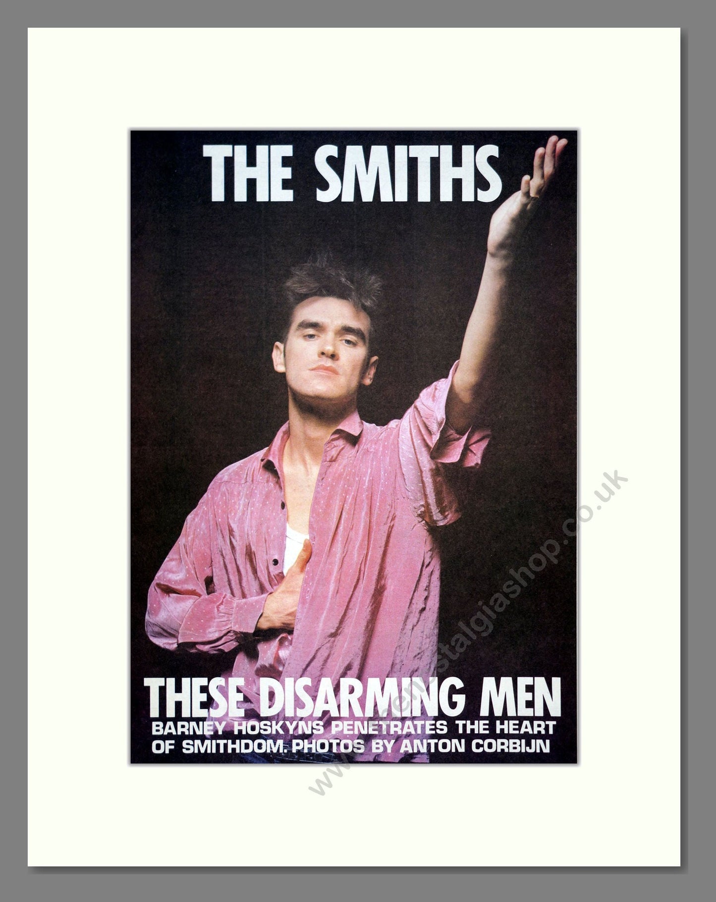 Smiths (The) - These Disarming Men (Advert for a book). Vintage Advert 1984 (ref AD21027)