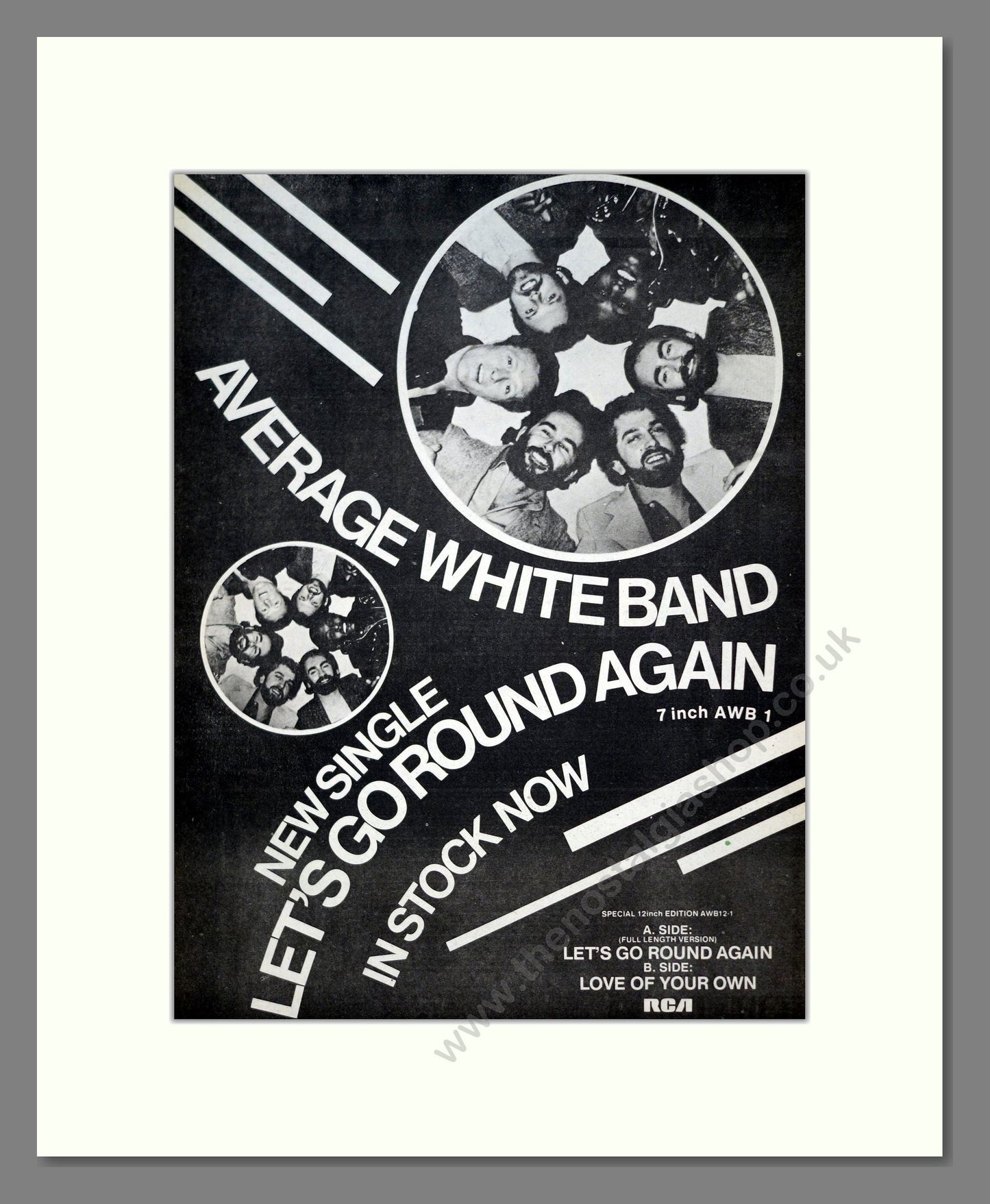 Average White Band - Let's Go Round Again. Vintage Advert 1980 (ref AD21053)