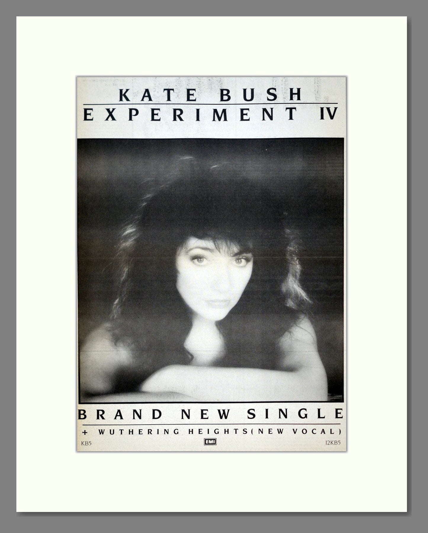 Kate Bush - Experiment IV. Vintage Advert 1986 (ref AD21082)