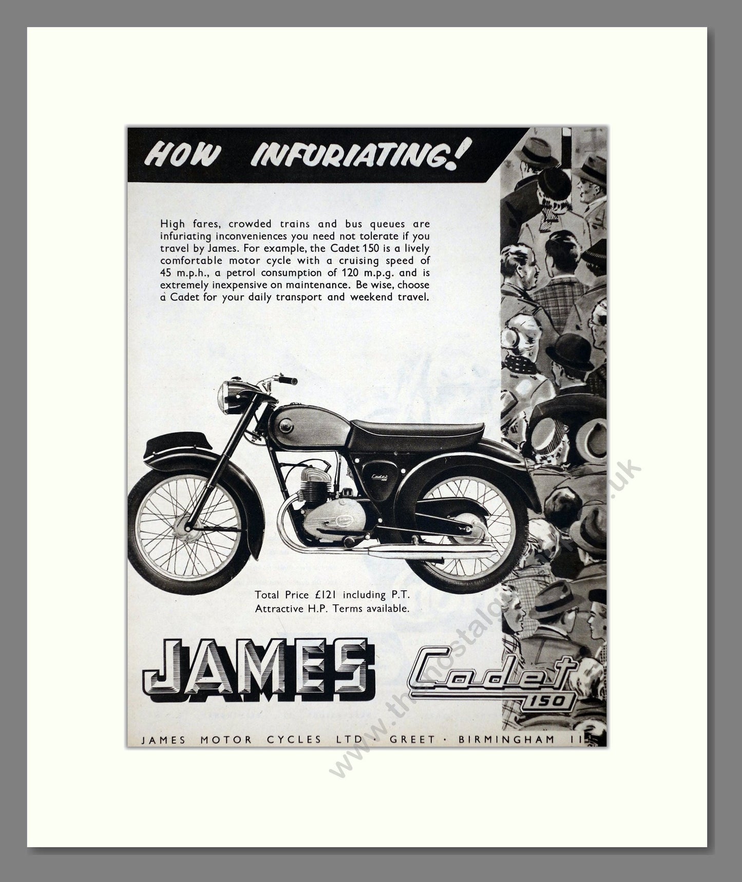 James - Cadet 150. Vintage Advert 1959 (ref AD67151)