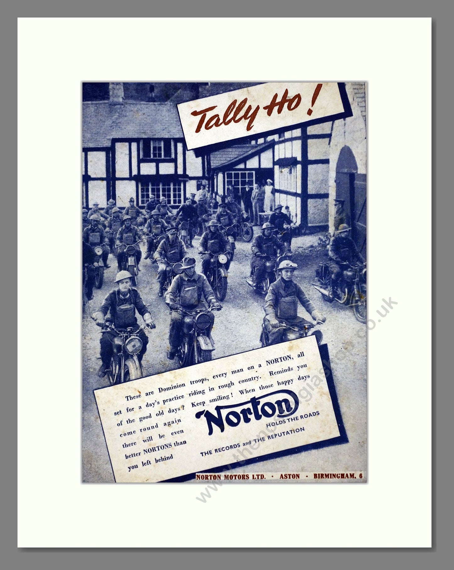 Norton - Tally Ho!. Vintage Advert 1944 (ref AD67224)