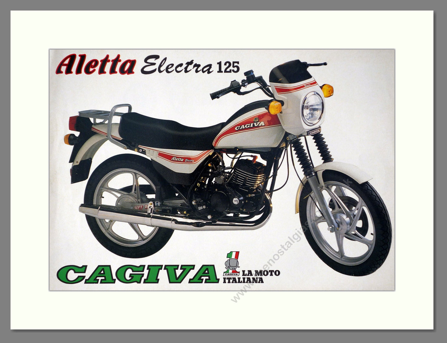 Cagiva - Aletta Electra 125. Vintage Advert 1984 (ref AD67411)