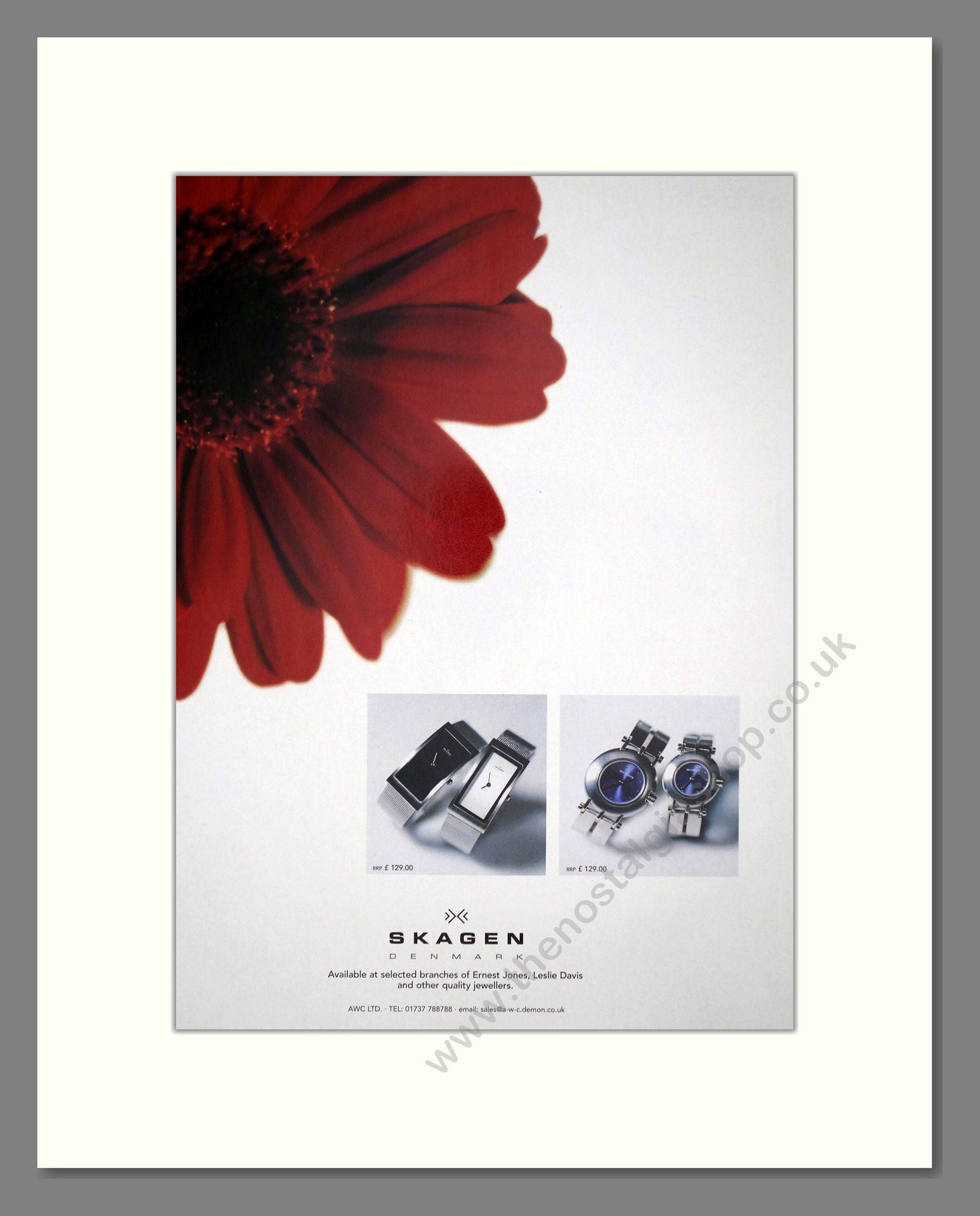 Skagen - Various Watches. Vintage Advert 1999 (ref AD67501)