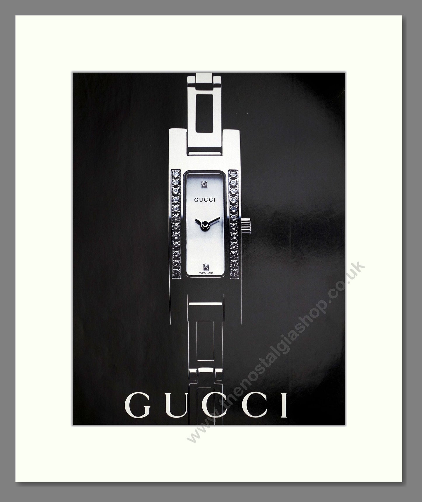 Gucci - Tank Watch. Vintage Advert 2001 (ref AD67512)