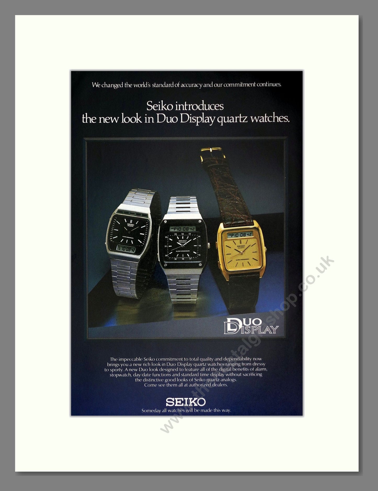 Seiko - Duo Display. Vintage Advert 1980 (ref AD67544)