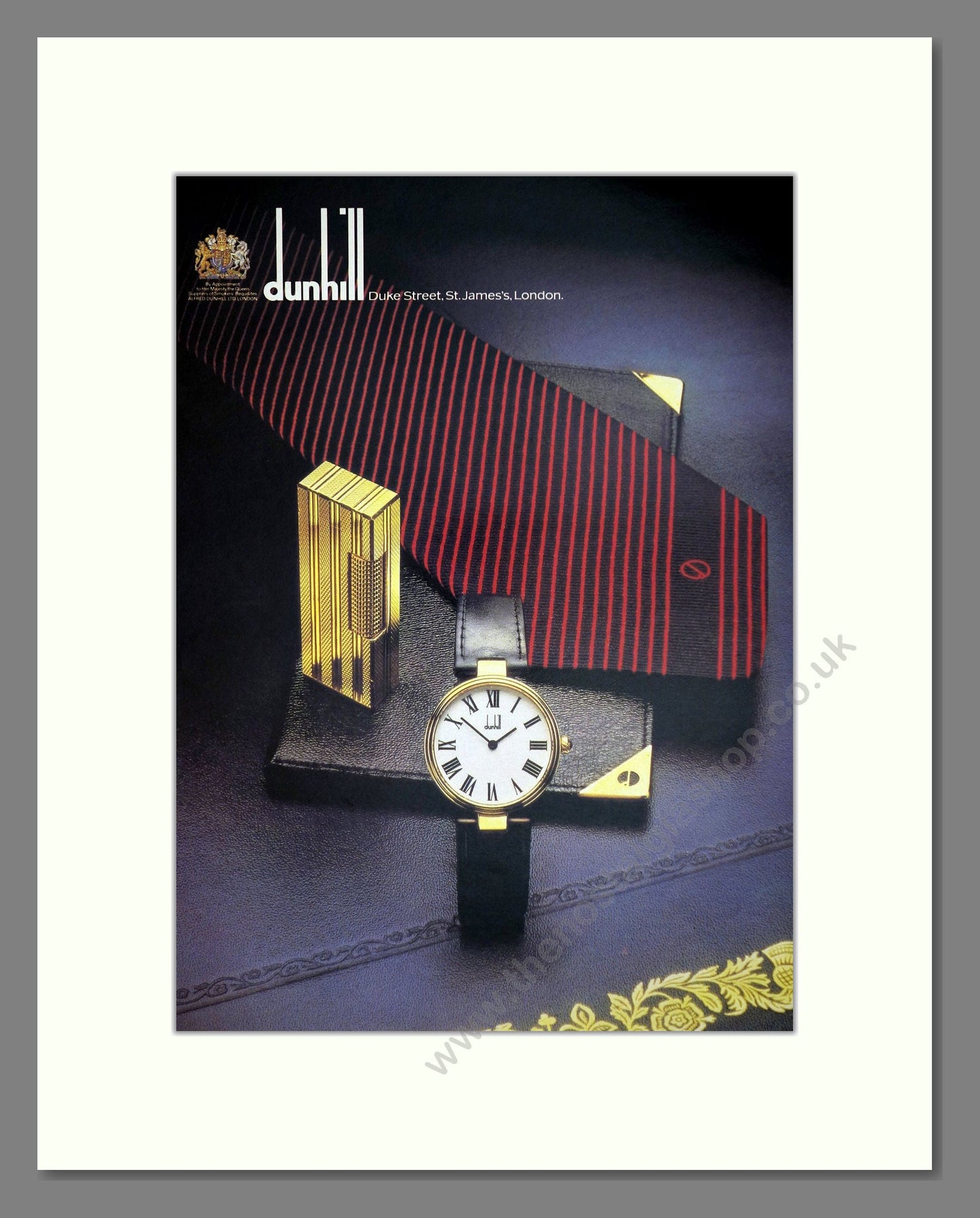 Dunhill - Dress Watch. Vintage Advert 1979 (ref AD67557)