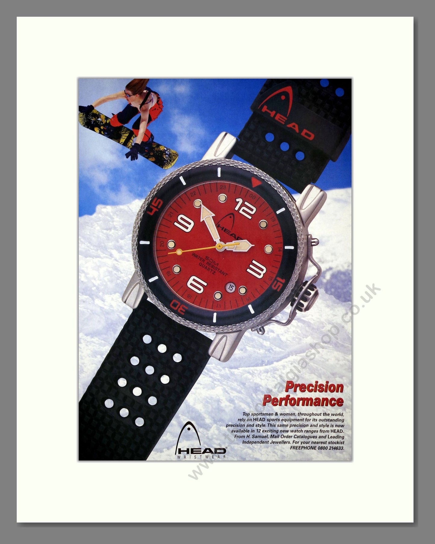 Head - Wristwear. Vintage Advert 1998 (ref AD67573)