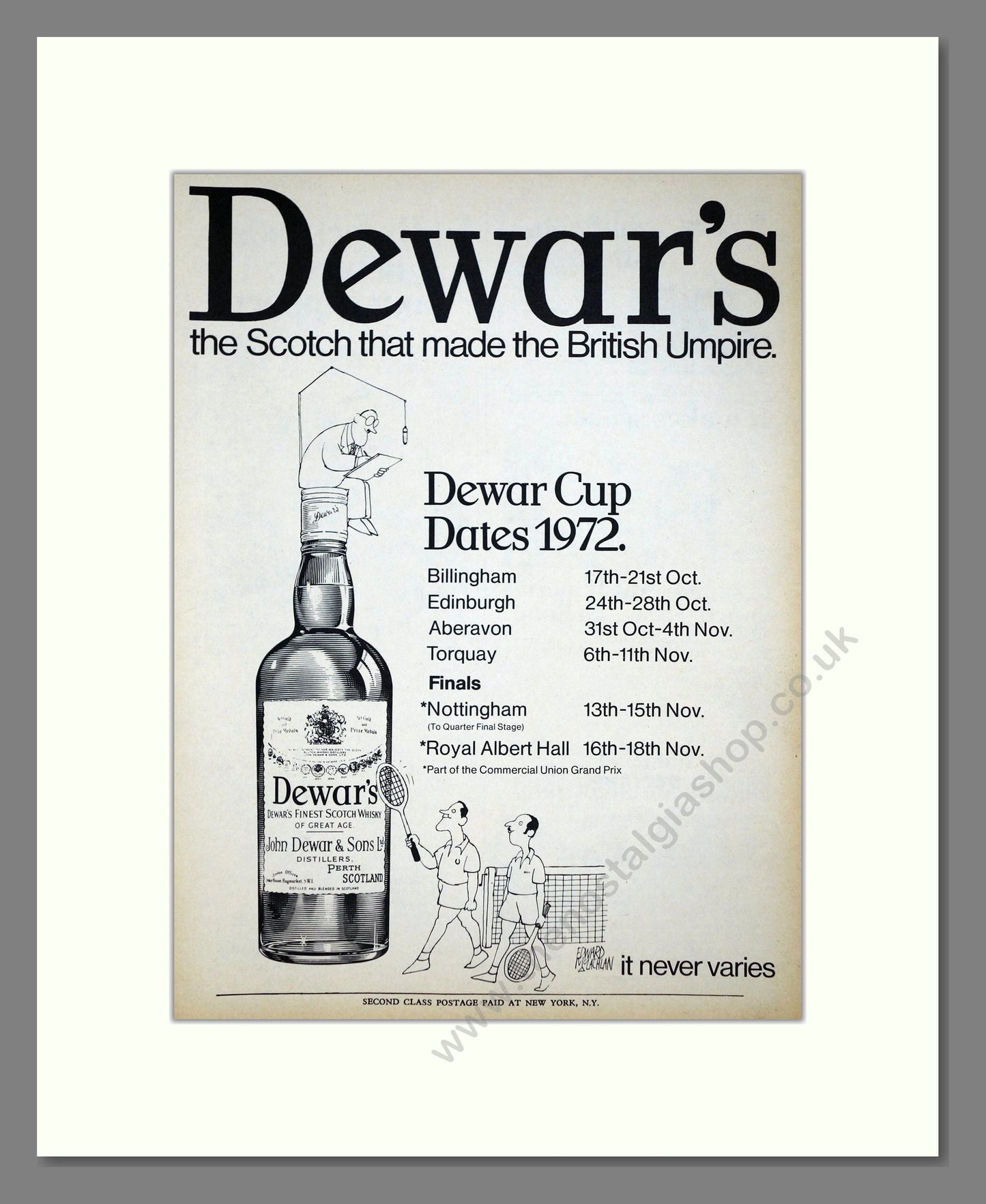 Dewar's - Scotch Whisky. Vintage Advert 1972 (ref AD67609)