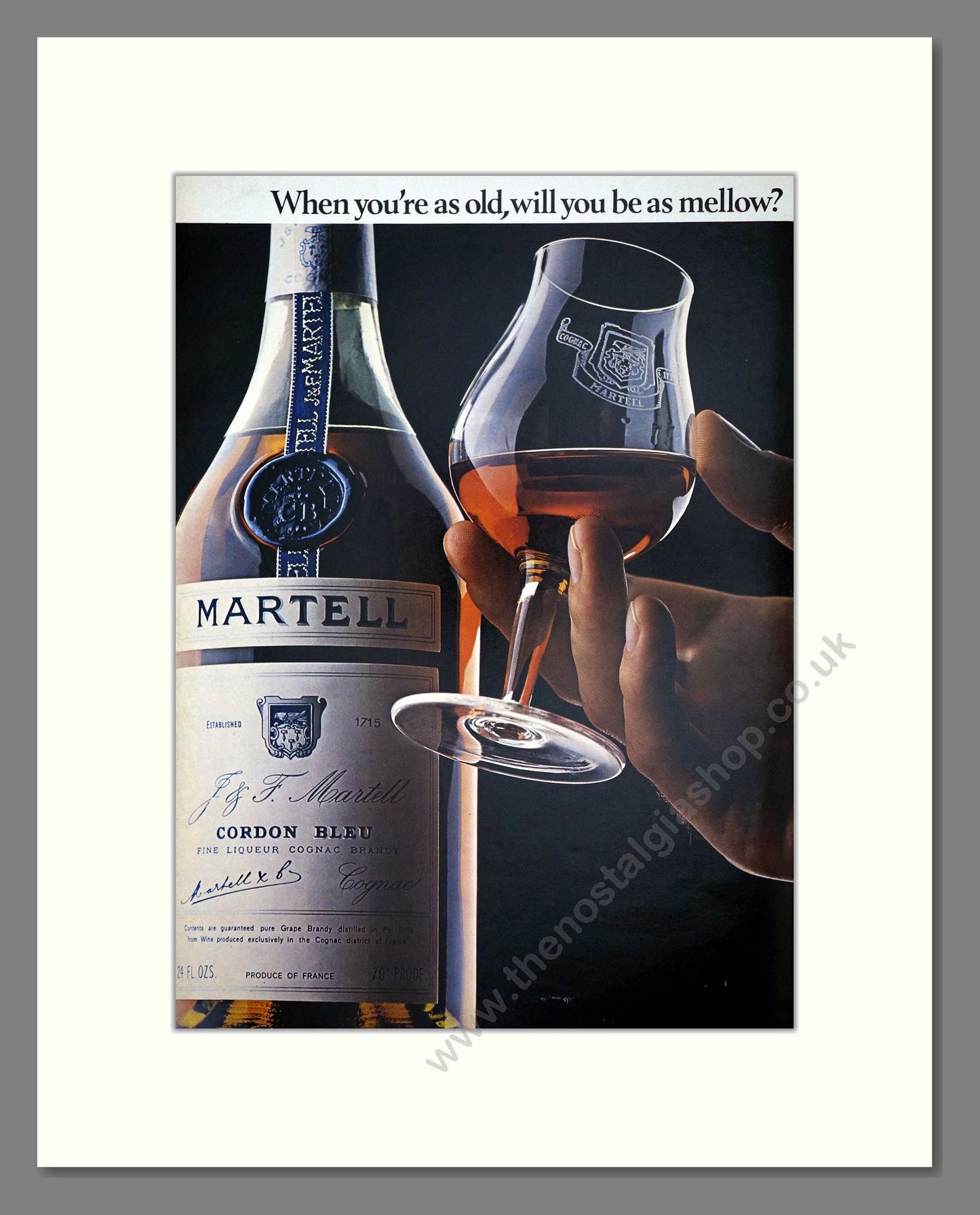 Martell - Brandy / Cognac. Vintage Advert 1971 (ref AD67637)