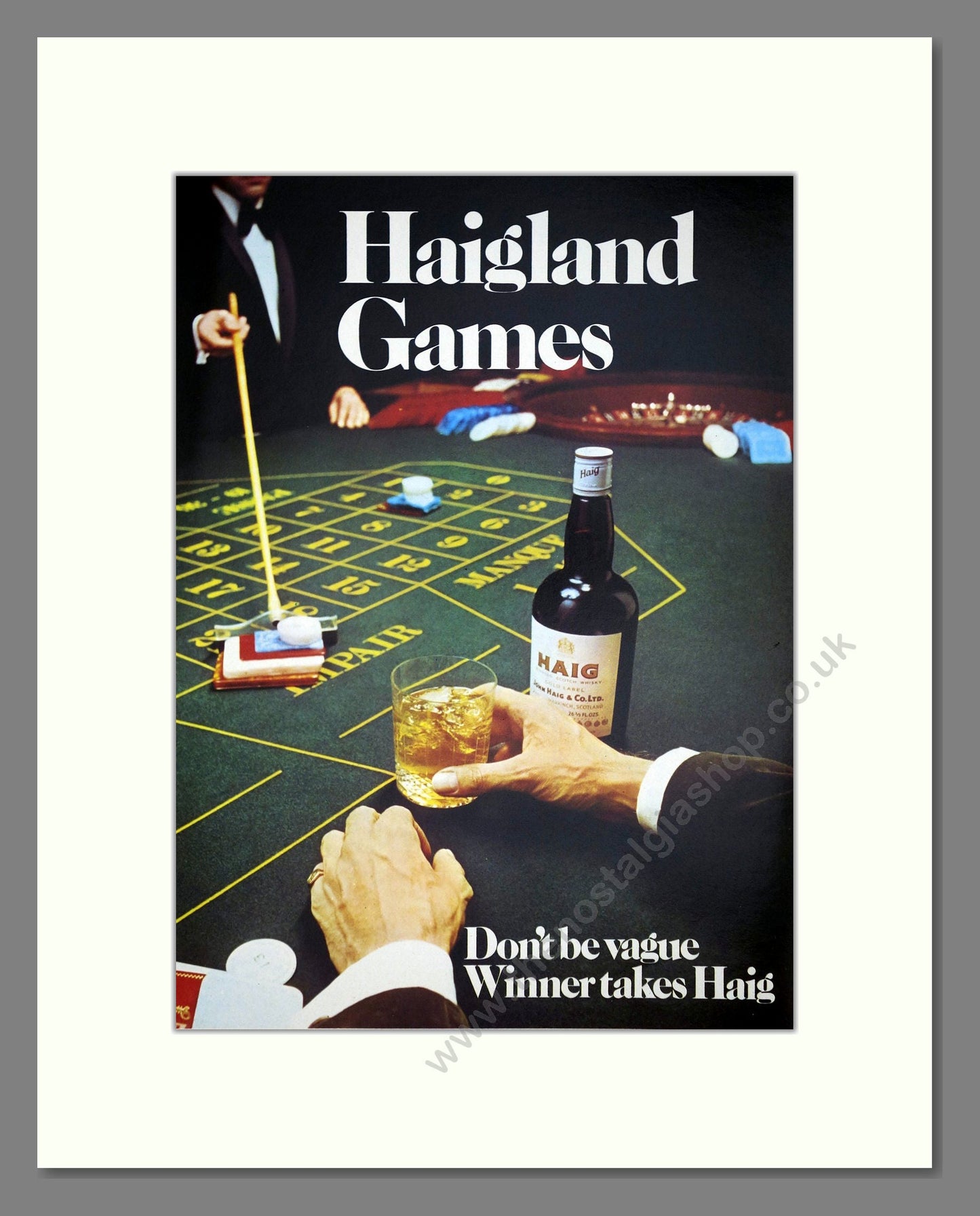 Haig - Scotch Whisky. Vintage Advert 1974 (ref AD67677)