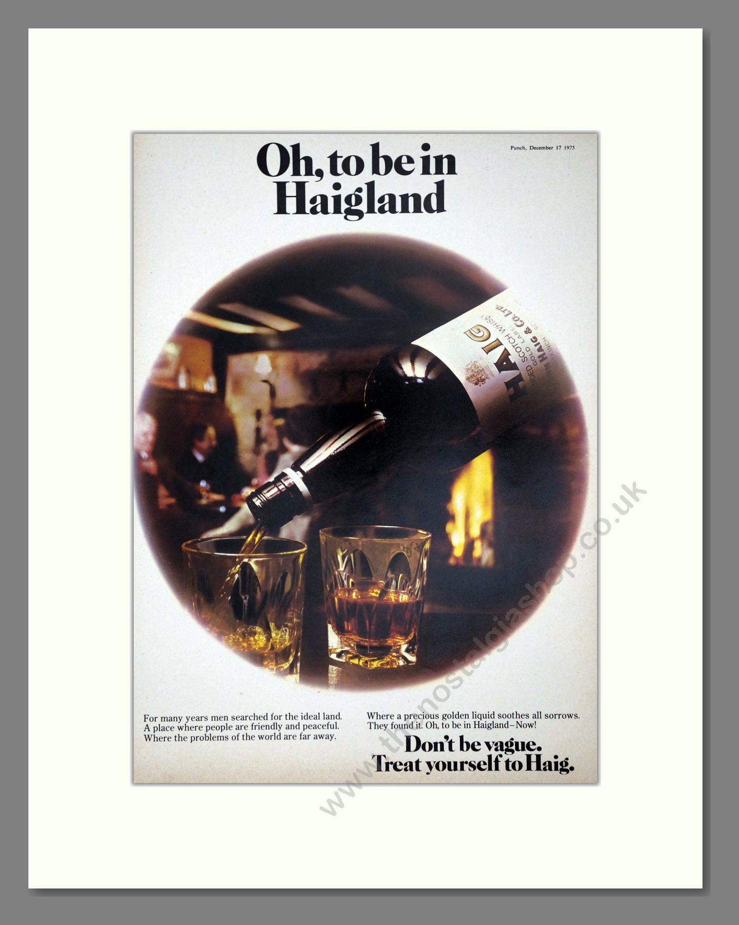 Haig - Scotch Whisky. Vintage Advert 1975 (ref AD67682)