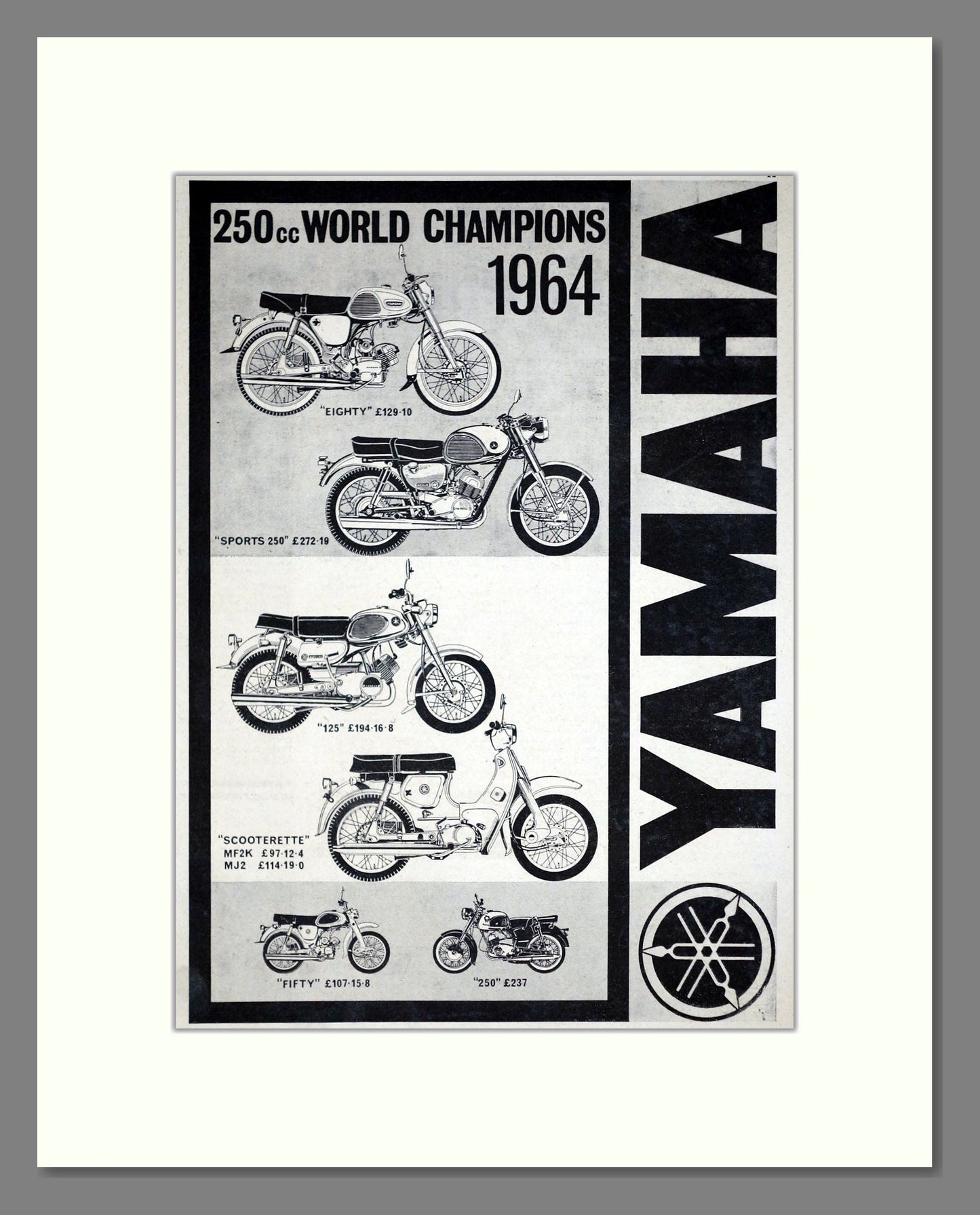 Yamaha - 250cc World Champions. Vintage Advert 1965 (ref AD67901)