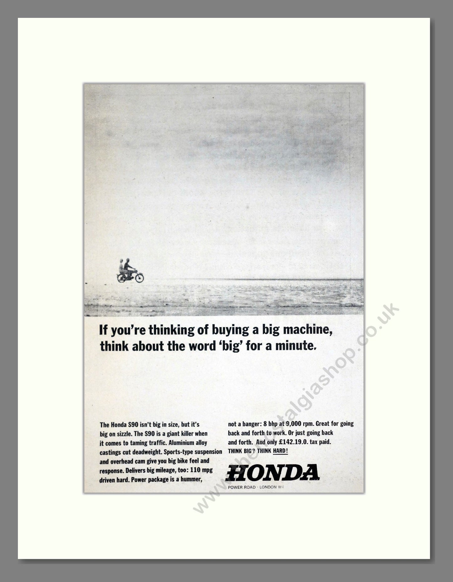 Honda - S90. Vintage Advert 1965 (ref AD67923)