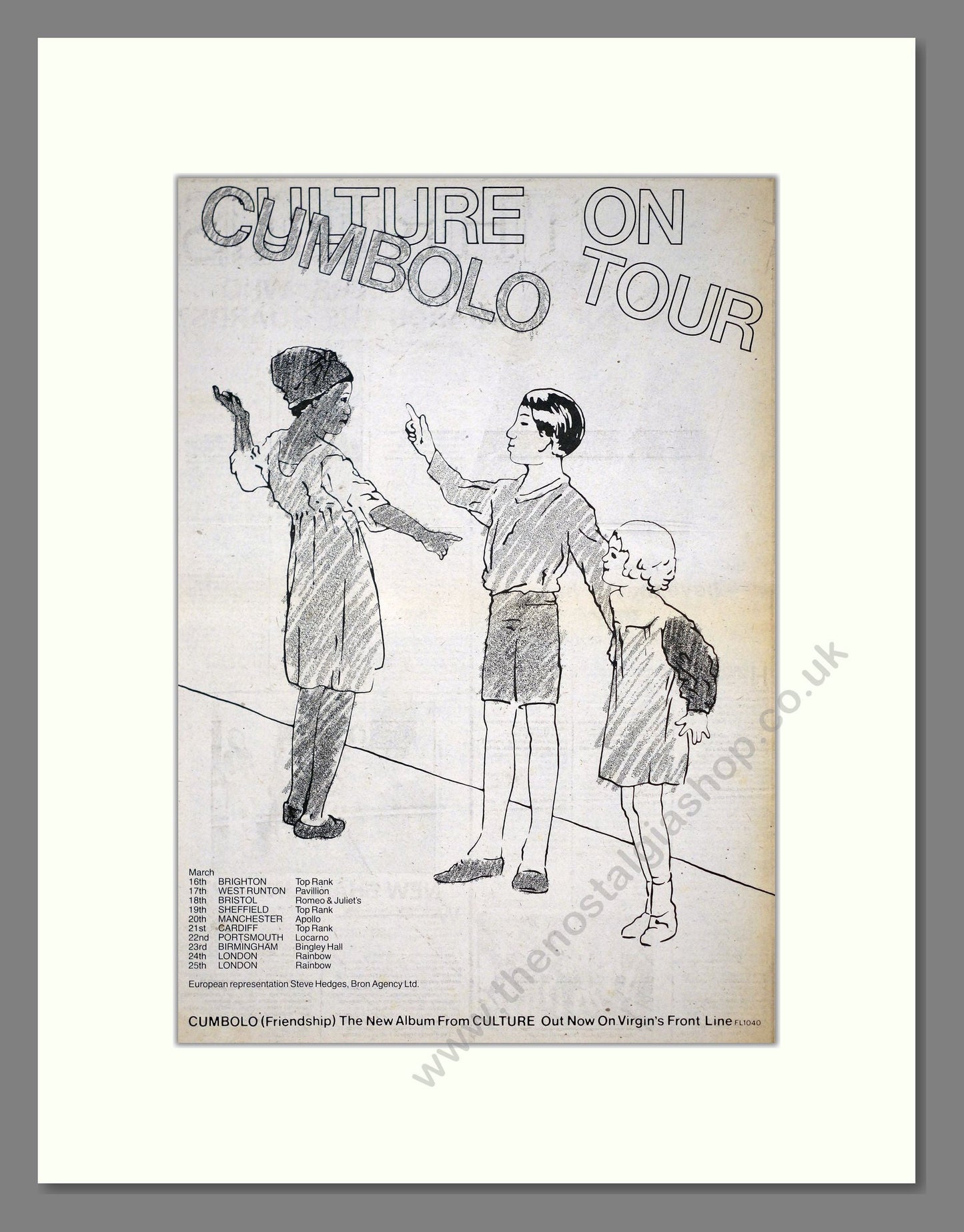 Culture - Cumbolo. Vintage Advert 1979 (ref AD21233)
