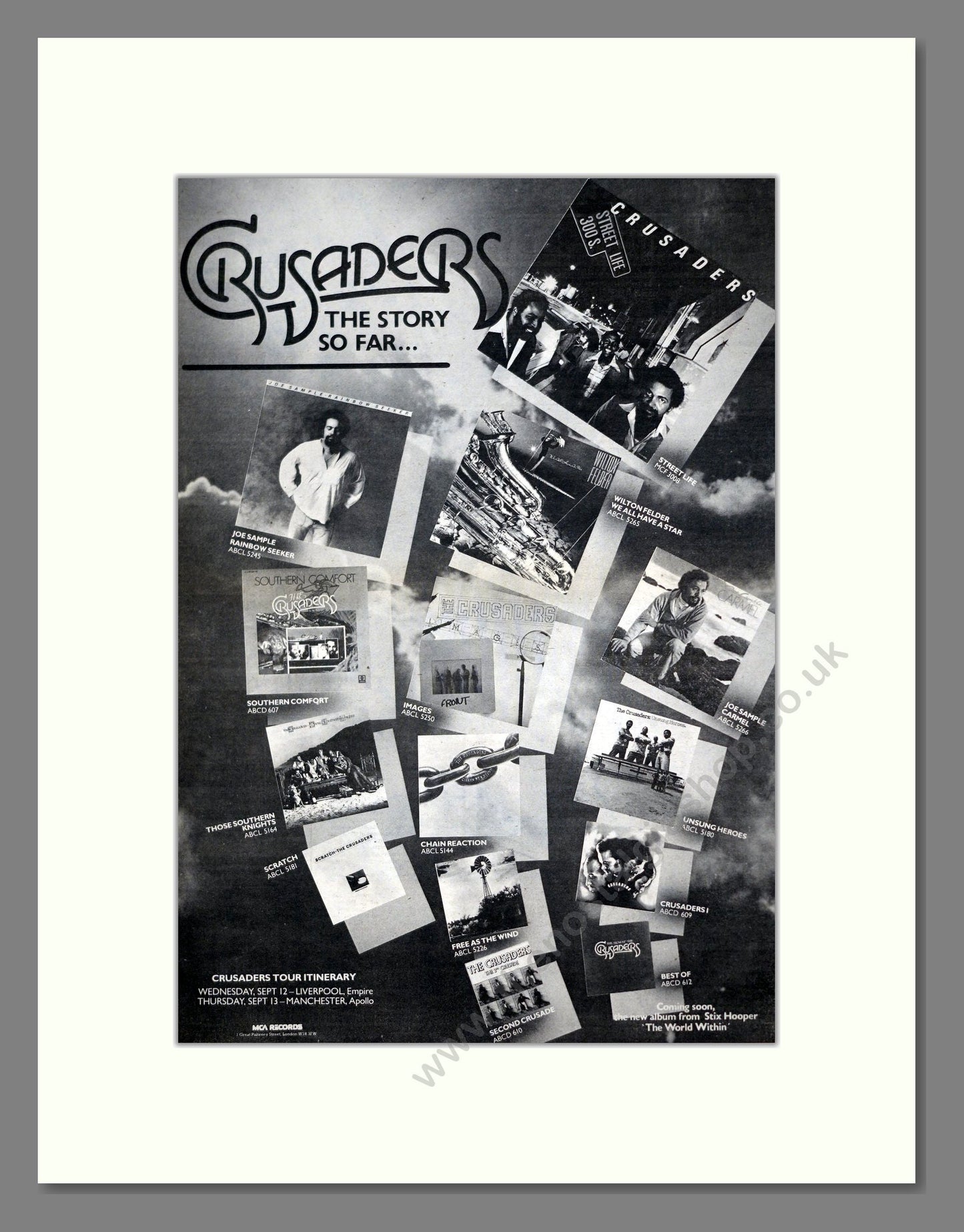 Crusaders - The Story So Far. Vintage Advert 1979 (ref AD21252)