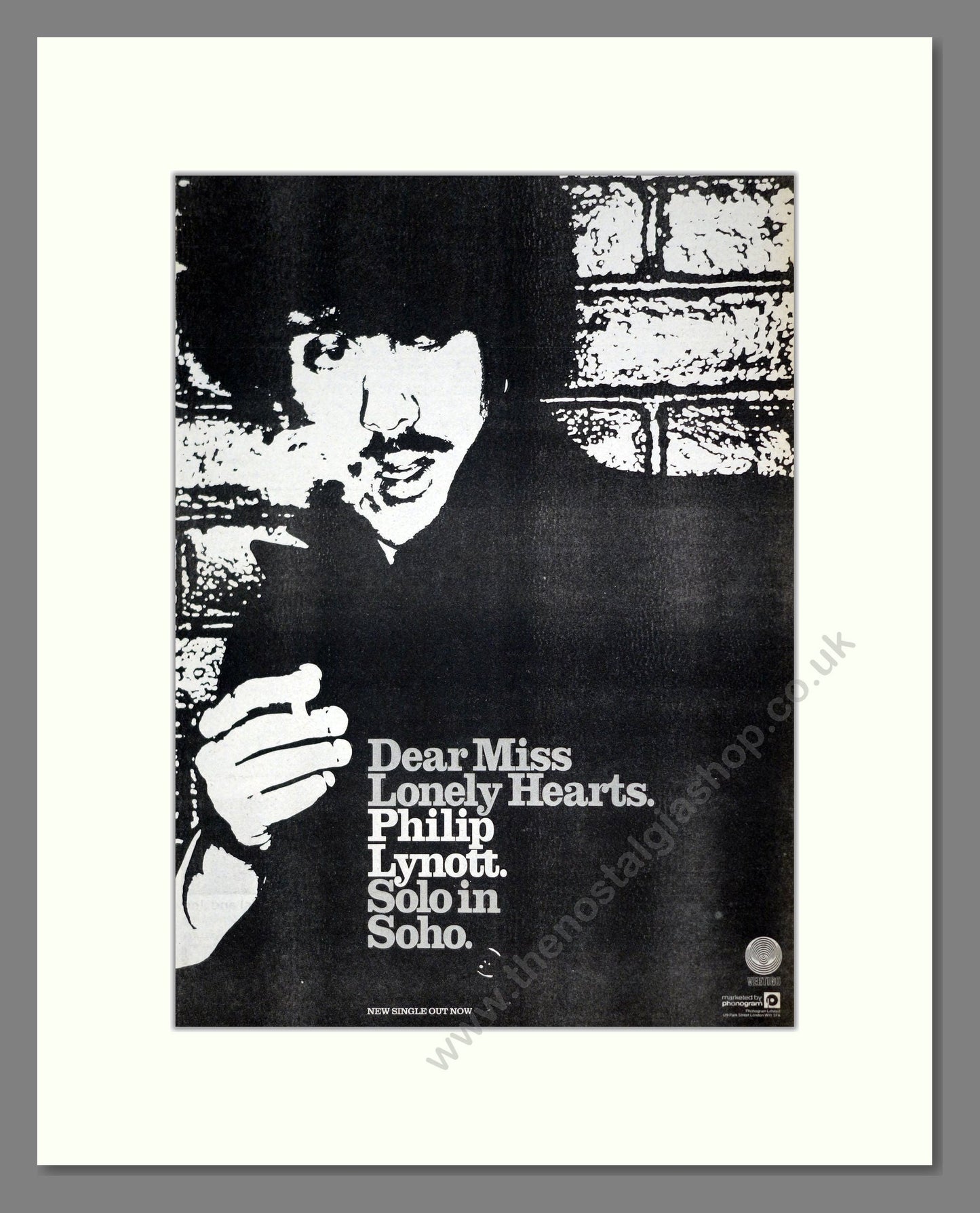 Phil Lynott - Solo In Soho. Vintage Advert 1980 (ref AD21280)