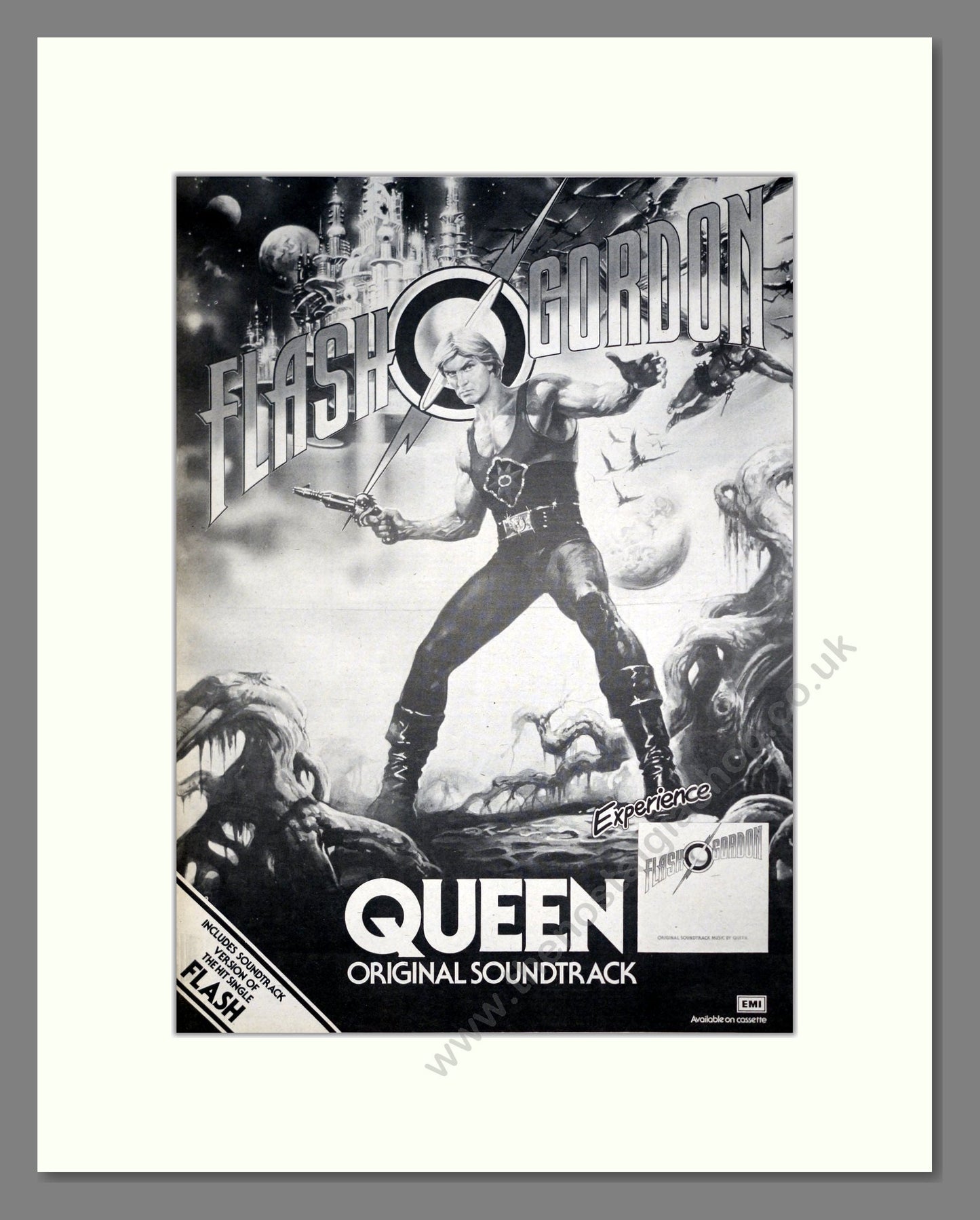 Queen - Flash Gordon Soundtrack. Vintage Advert 1980 (ref AD21282)