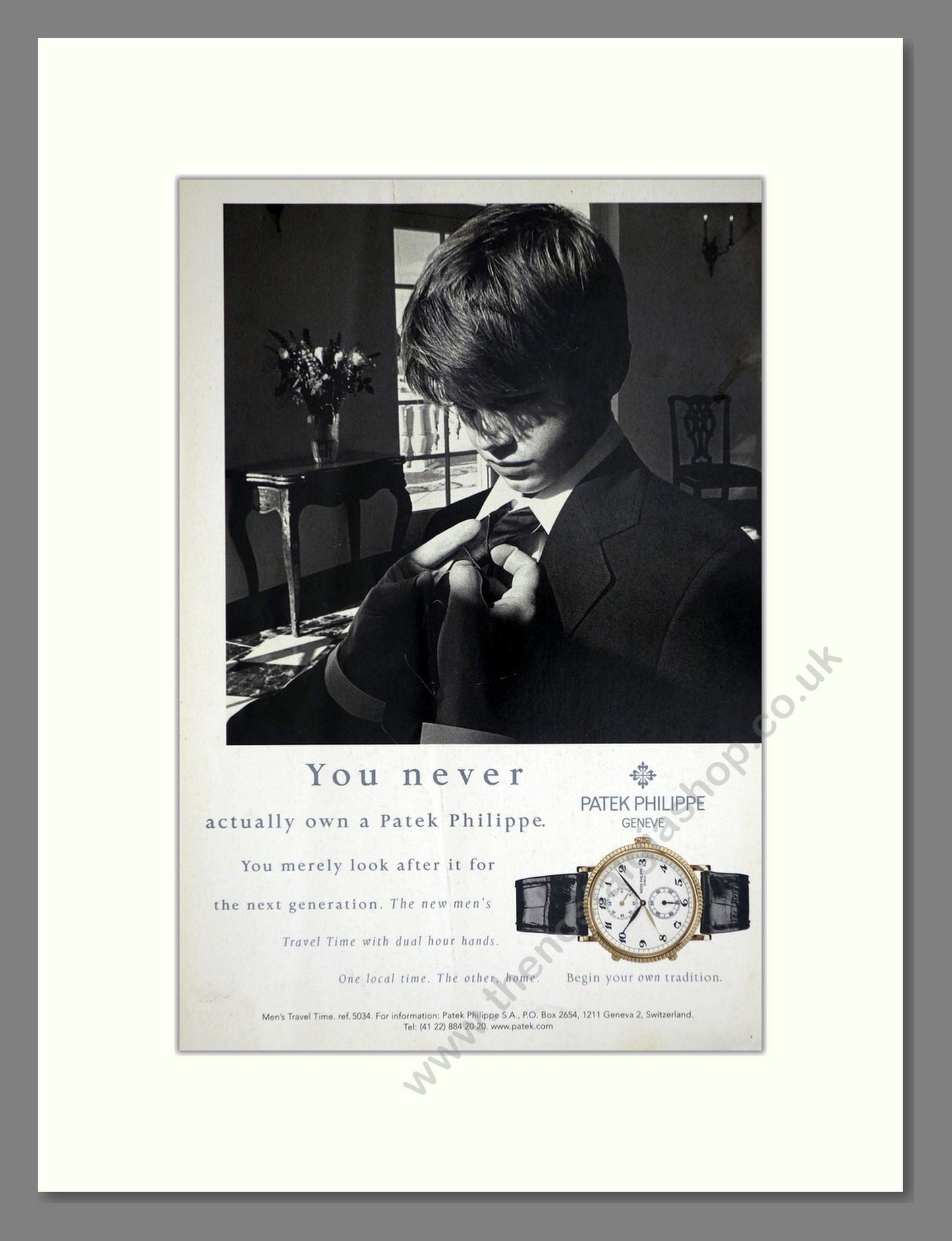 Patek Philippe - 5034 Travel Time. Vintage Advert 1998 (ref AD67973)