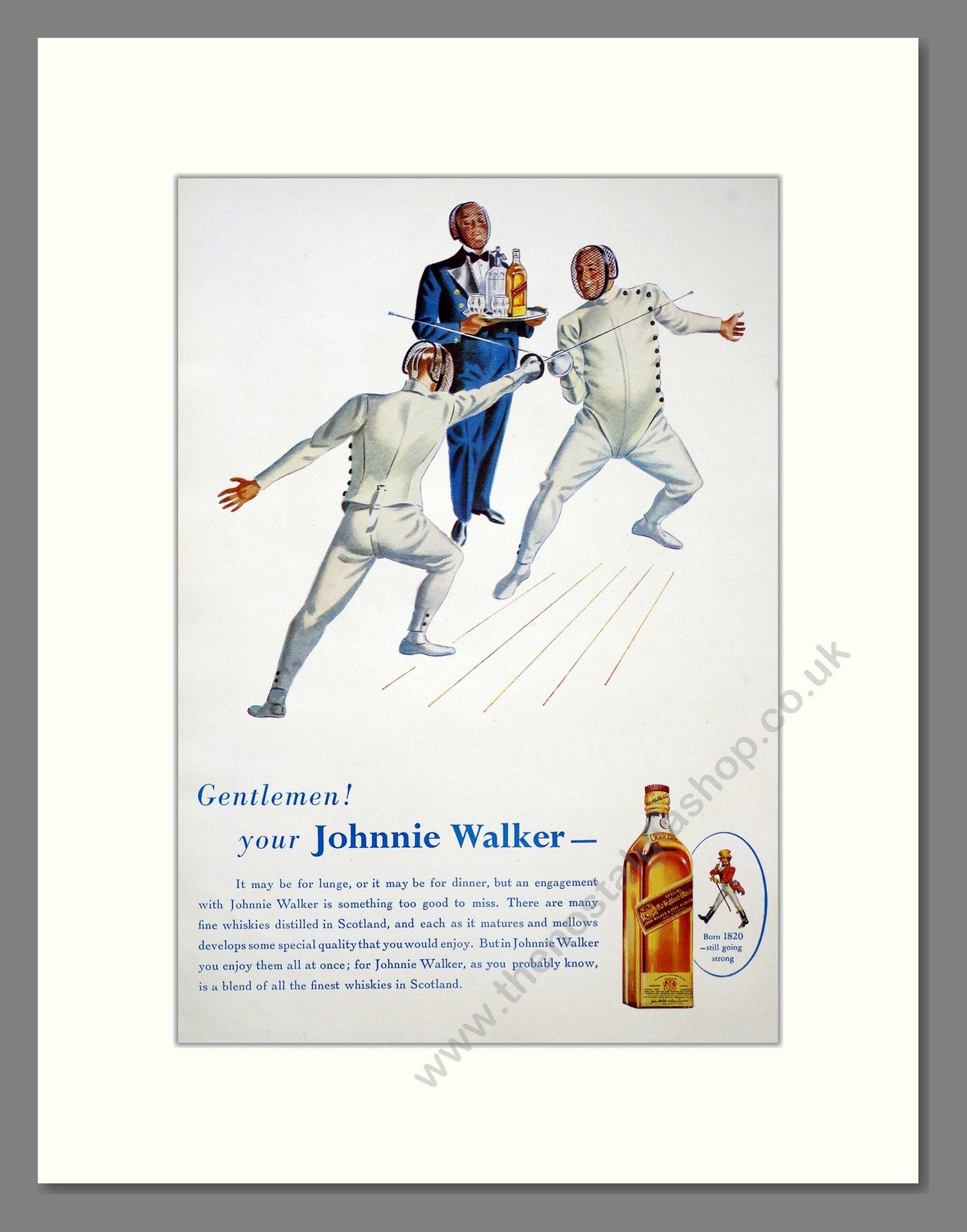 Johnnie Walker Scotch Whisky. Original Advert 1939 (ref AD303750)
