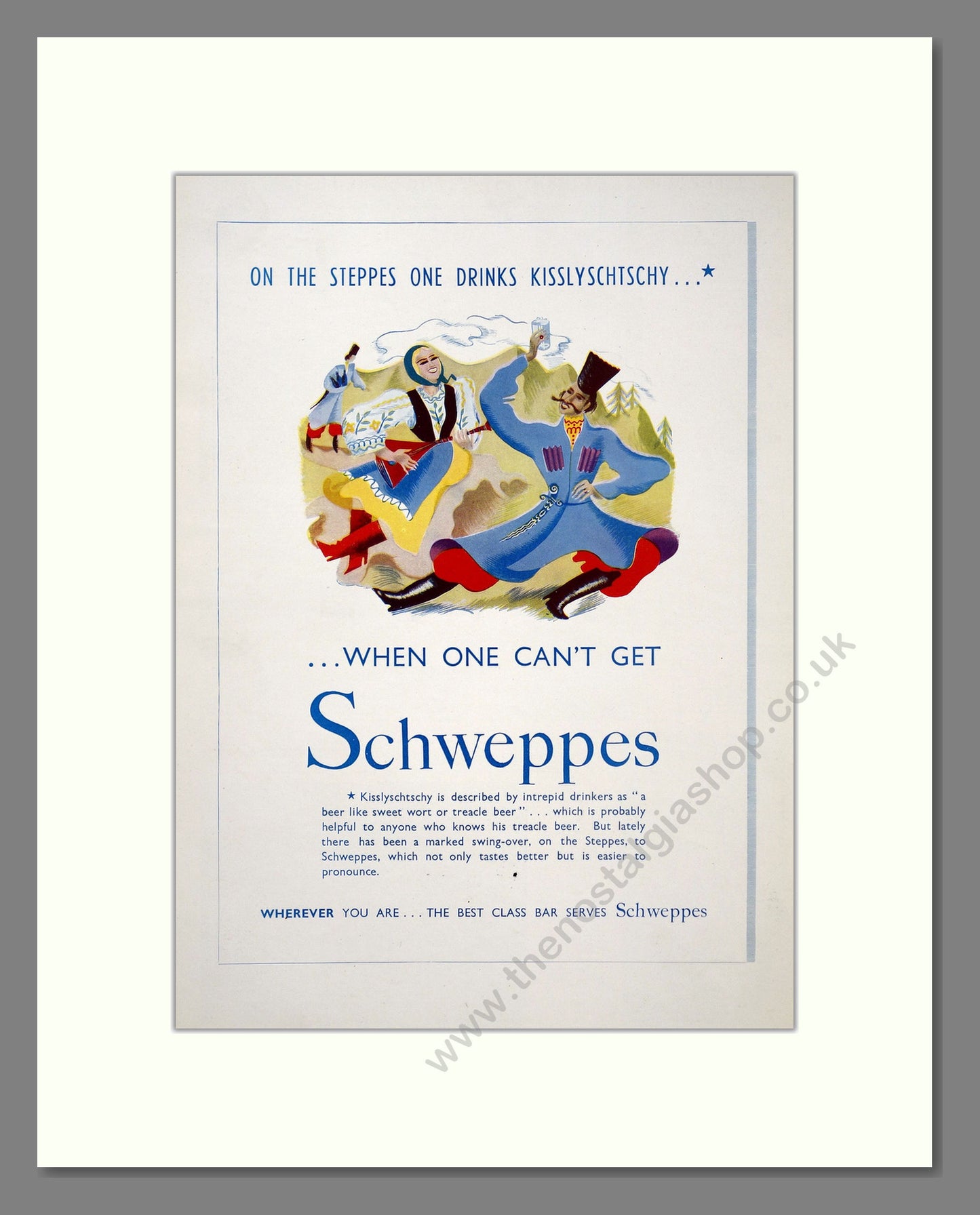 Schweppes Tonic Water. Original Advert 1939 (ref AD303817)
