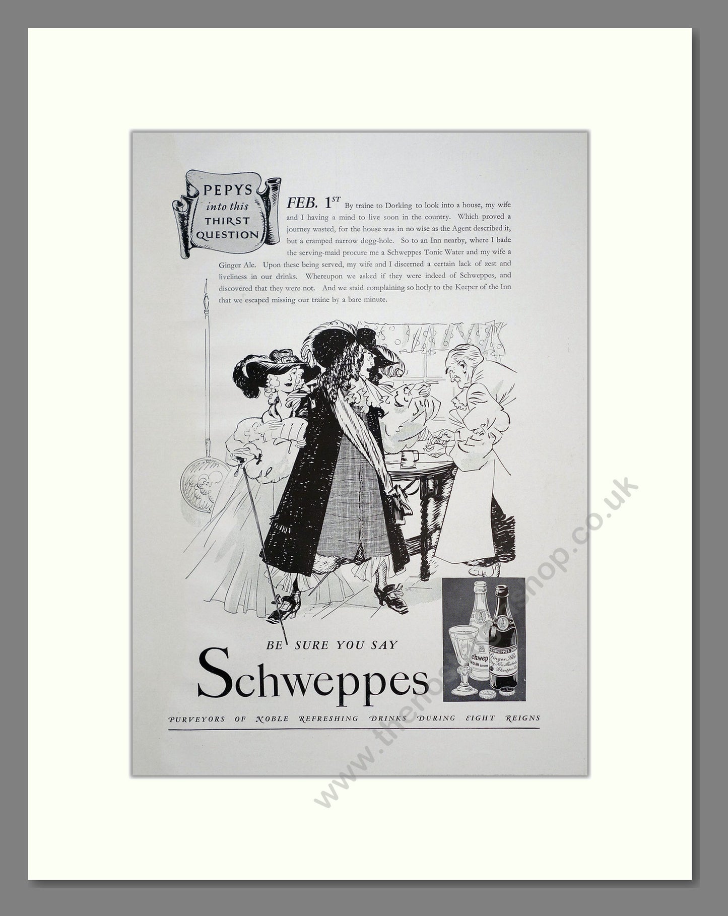 Schweppes Tonic Water. Original Advert 1938 (ref AD303821)