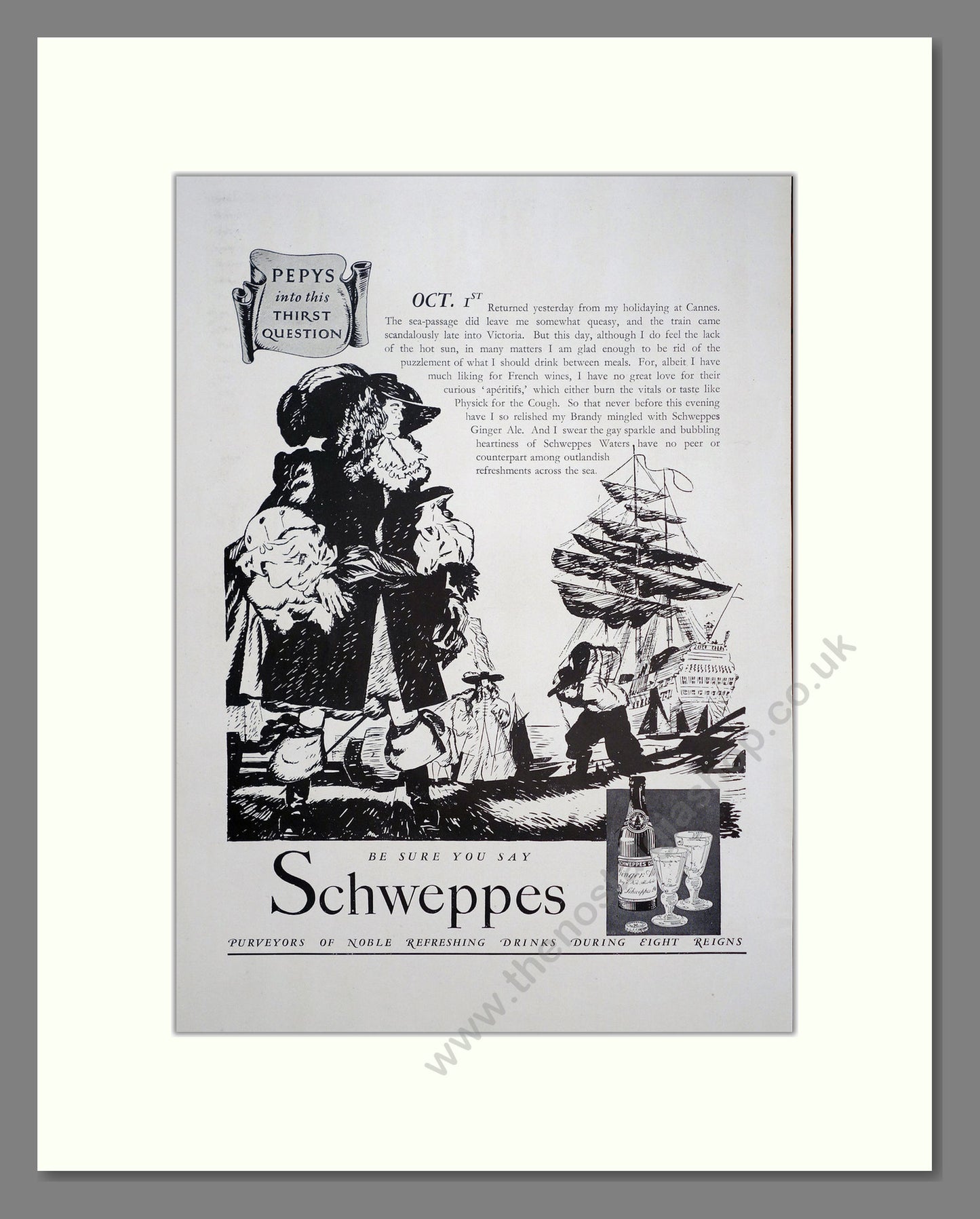 Schweppes Tonic Water. Original Advert 1937 (ref AD303822)