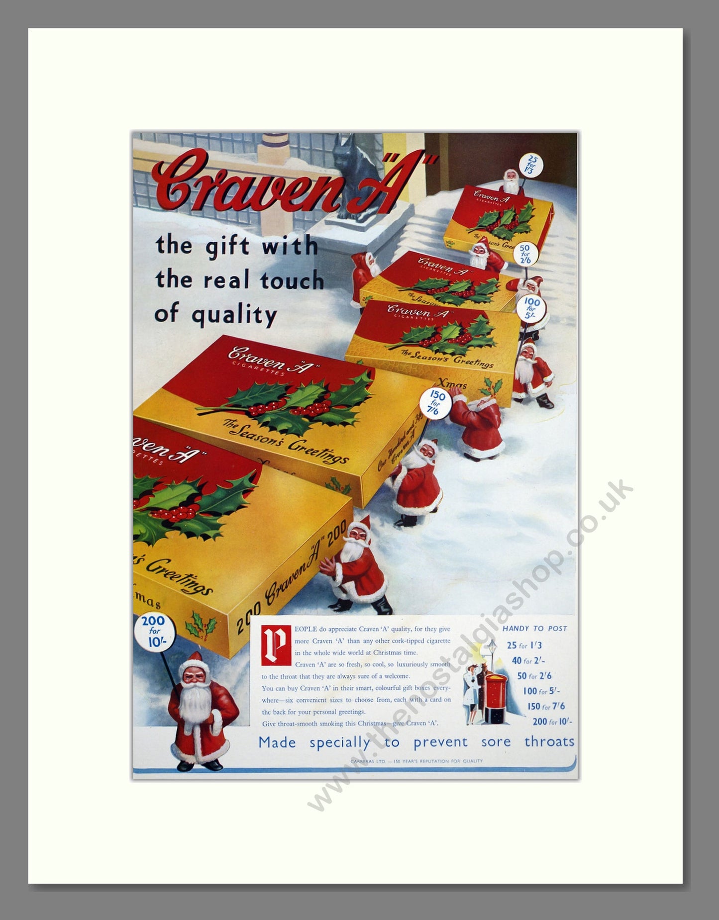 Craven A Cigarettes. Original Advert 1938 (ref AD303838)