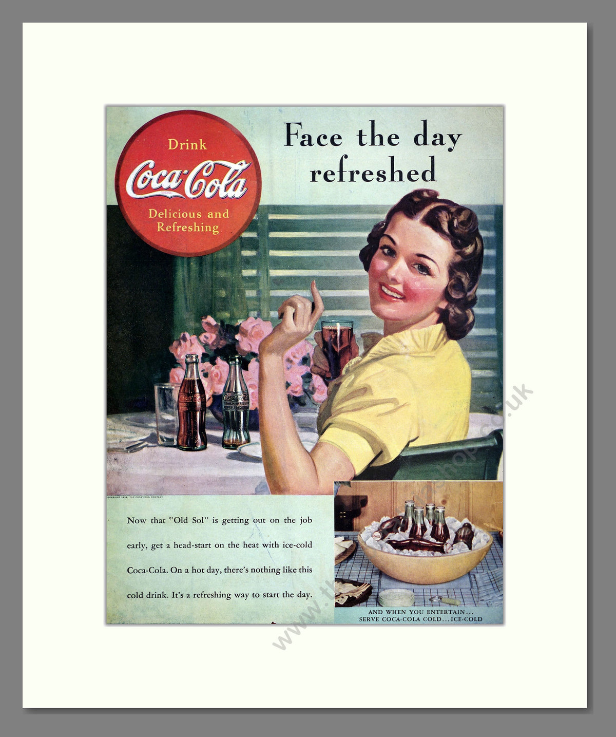 Coca-Cola Drink. Original American Advert 1939 (ref AD303869)