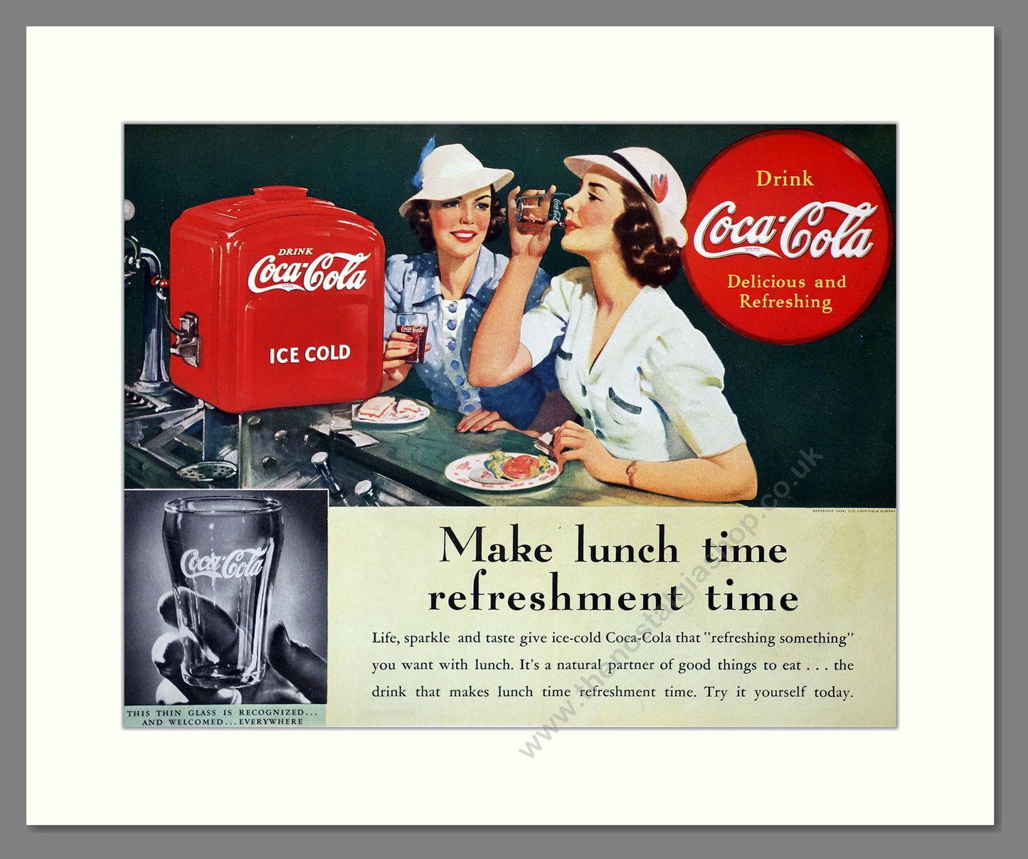 Coca-Cola Drink. Original American Advert 1939 (ref AD303874)